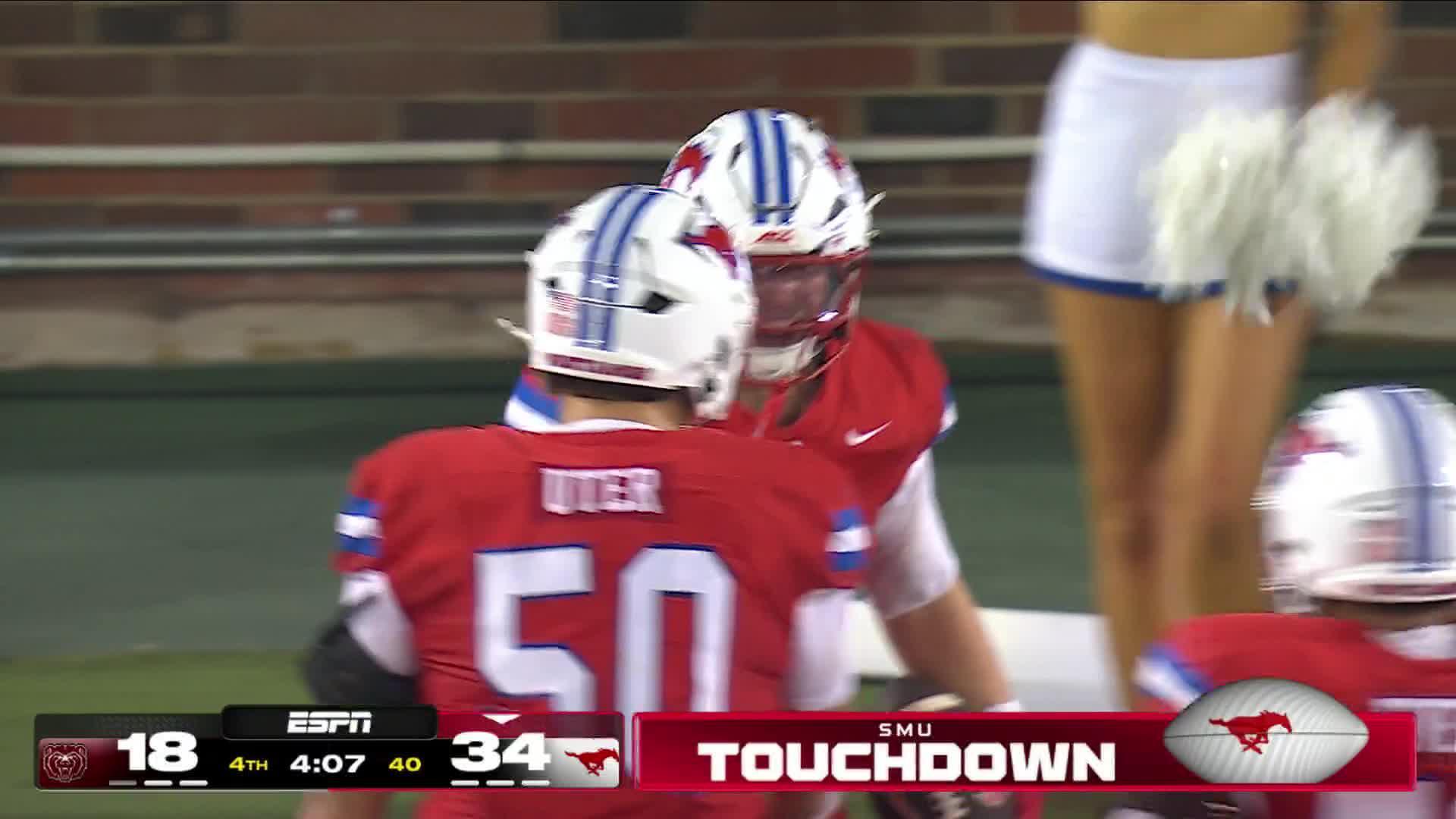 Kevin Jennings becomes SMU's career passing leader as No. 22 Mustangs overcome Missouri State 34-24