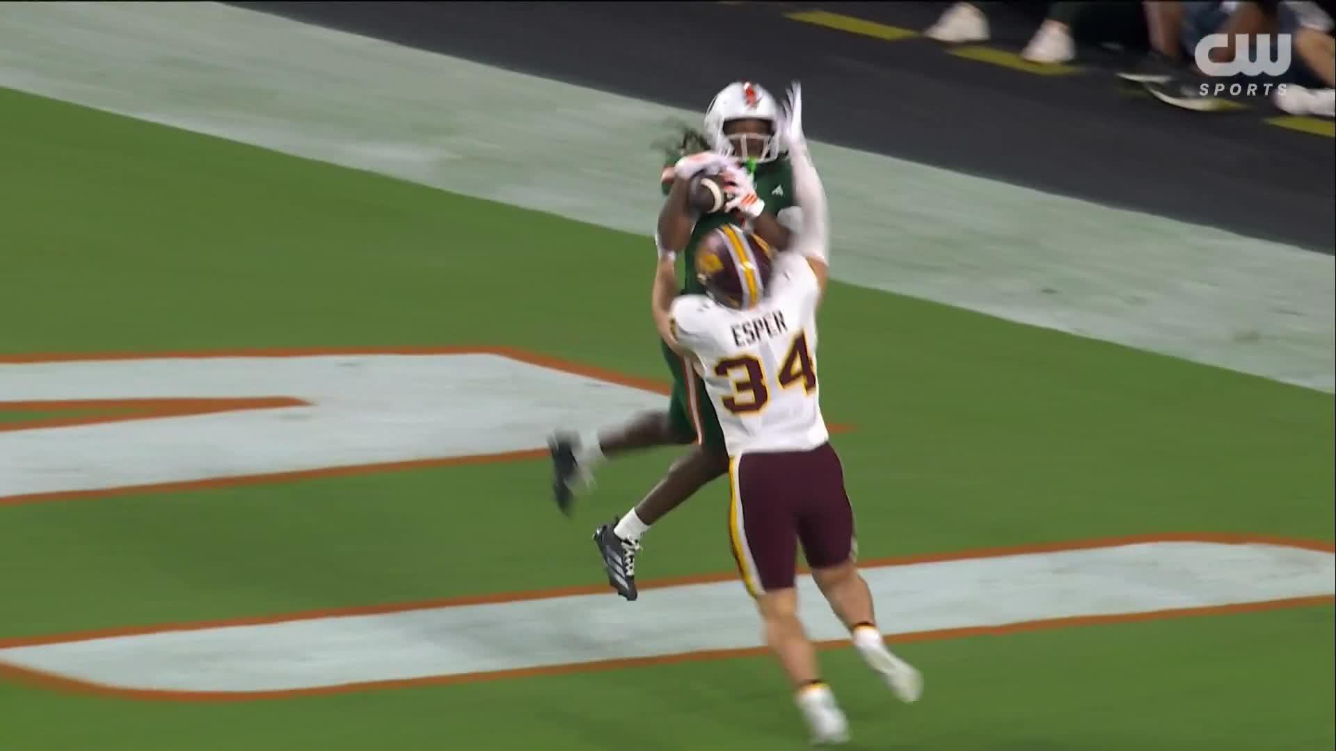 Mensah throws for 338 yards and 3 TDs, No. 6 Miami rolls past Central Michigan 52-3