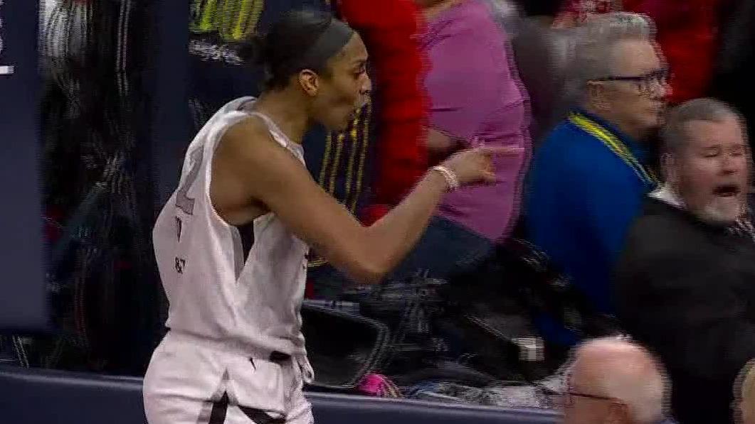 Caitlin Clark, Kelsey Mitchell post big games to help Fever even series with 99-89 win over Aces