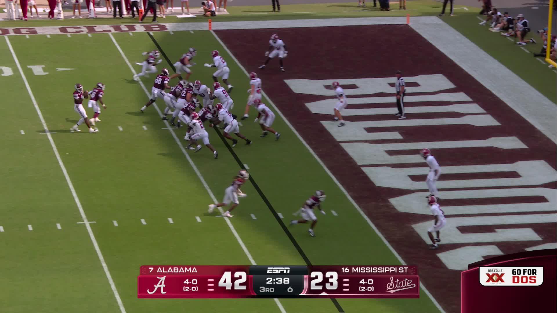 Alabama Crimson Tide vs. Mississippi State Bulldogs: Full Highlights