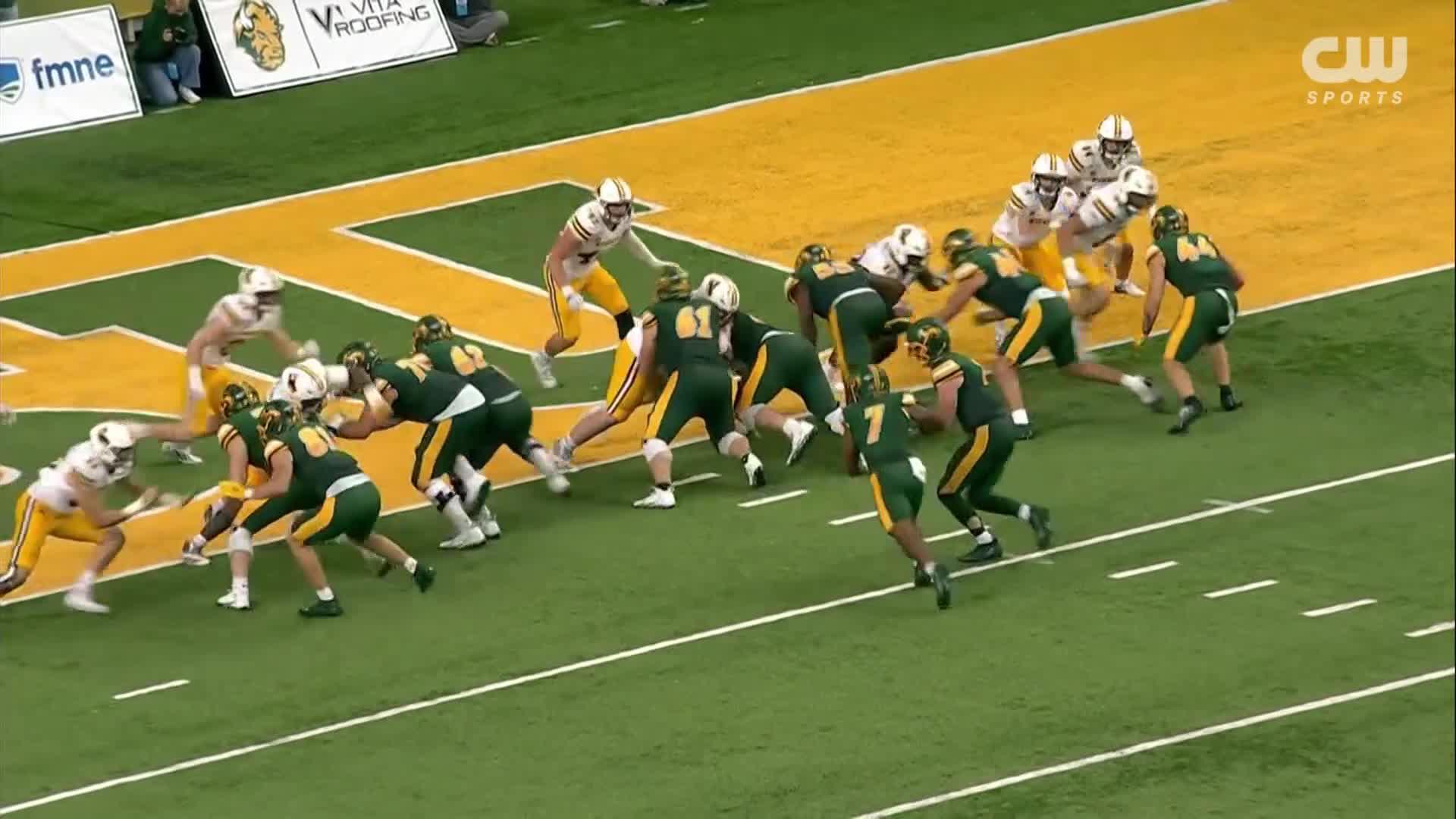 Nathan Hayes runs for 2 TDs, Bison defense stellar in 28-0 win over Wyoming