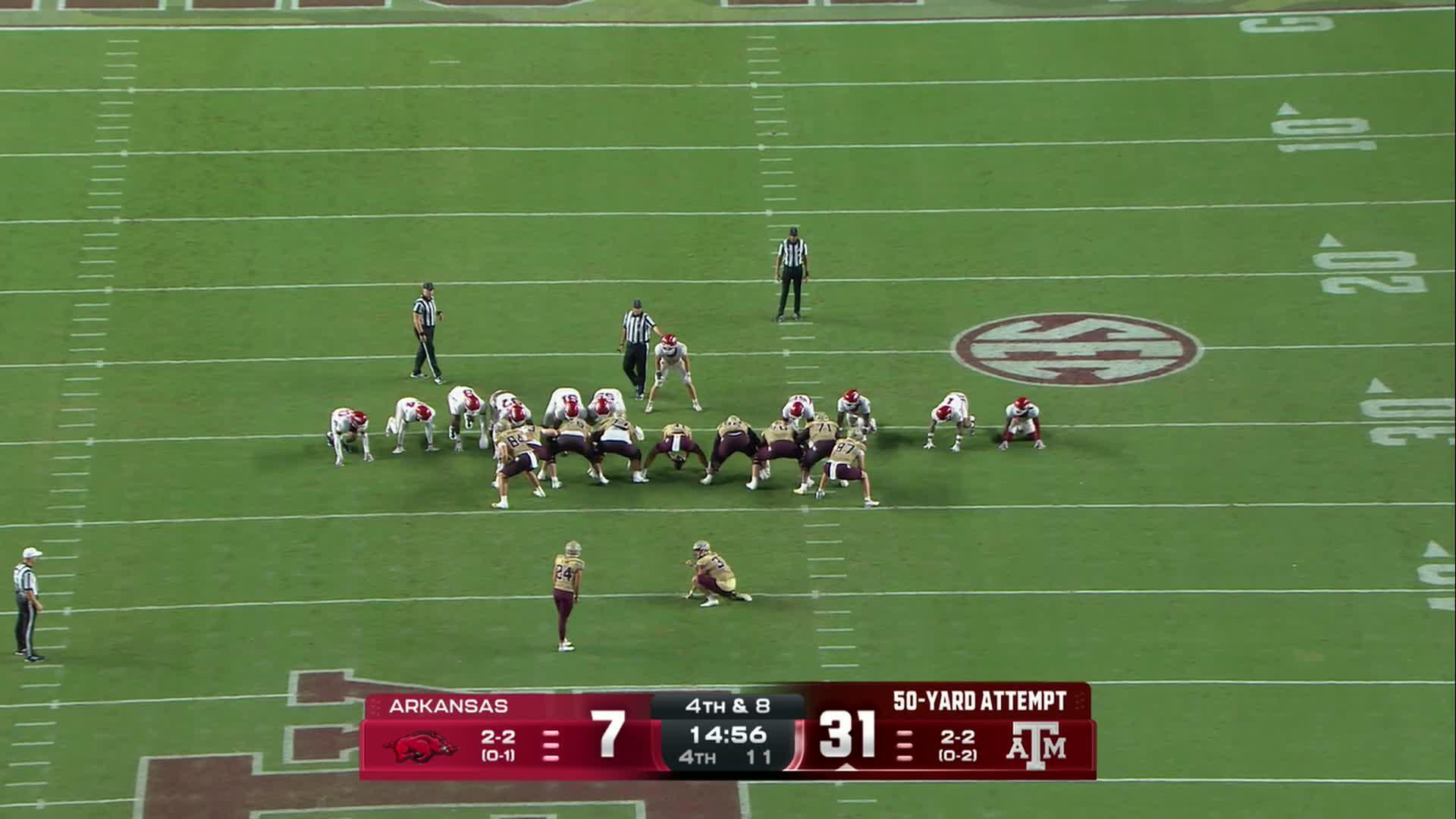 Texas A&M powers past Arkansas 34-7 behind KJ Edwards’ 2 TDs