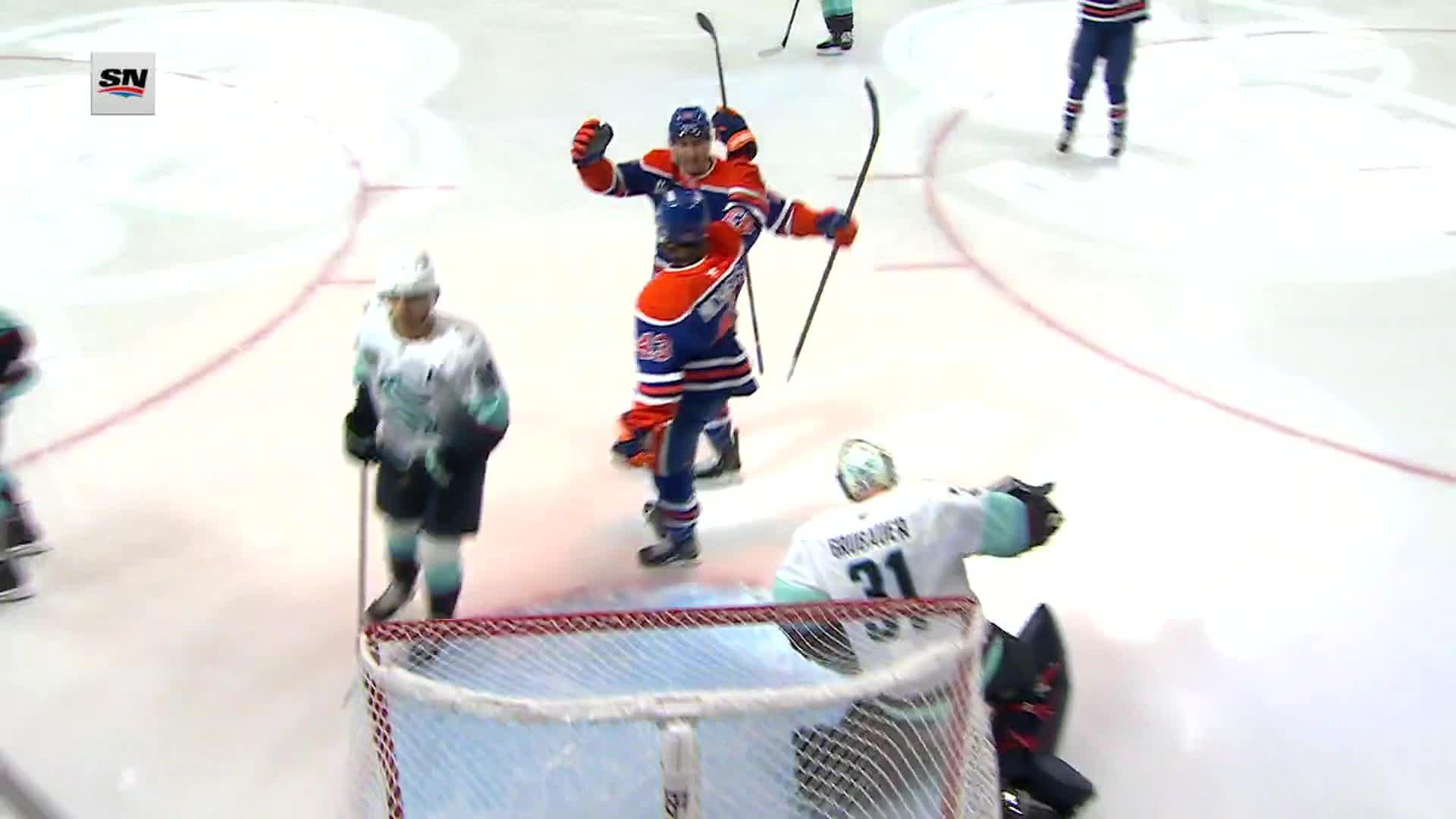 Seattle Kraken vs. Edmonton Oilers: Game Highlights — Article image accompanying McDavid has a goal and an assist as the Oilers beat the Kraken 3-1 on WagerUp Sports News. Seattle Kraken vs. Edmonton Oilers: Game Highlights — Article image accompanying McDavid has a goal and an assist as the Oilers beat the Kraken 3-1 on WagerUp Sports News.
