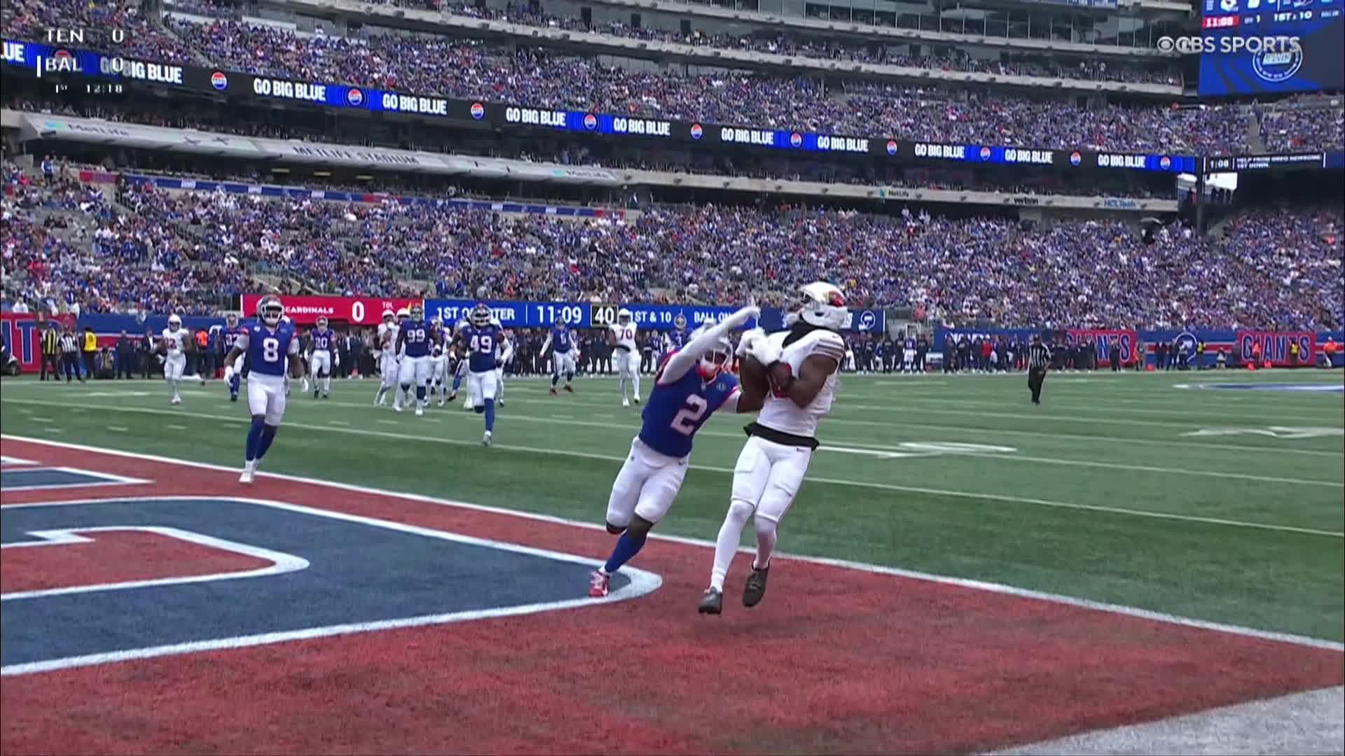 Winston throws 3 touchdown passes and Banks' pick-6 seals Giants' 36-24 win over Cardinals
