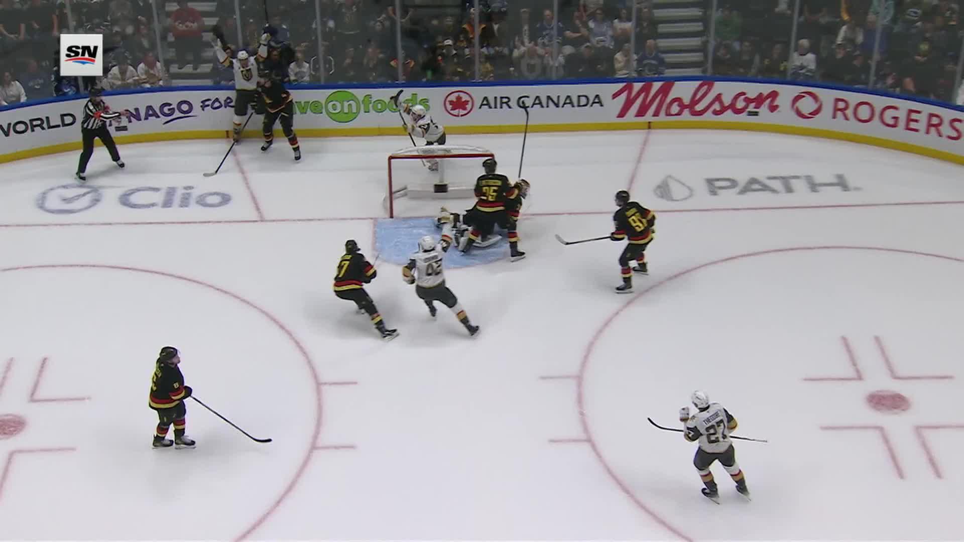 Vegas Golden Knights vs. Vancouver Canucks: Game Highlights — Article image accompanying Golden Knights beat the Canucks 3-2 on Gatcomb’s go-ahead goal on WagerUp Sports News. Vegas Golden Knights vs. Vancouver Canucks: Game Highlights — Article image accompanying Golden Knights beat the Canucks 3-2 on Gatcomb’s go-ahead goal on WagerUp Sports News.