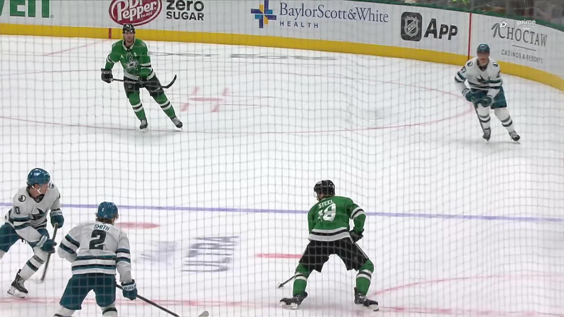 San Jose Sharks vs. Dallas Stars: Game Highlights — Article image accompanying Oettinger earns 17th career shutout as Stars beat Sharks 5-0; San Jose's Celebrini scratched on WagerUp Sports News.