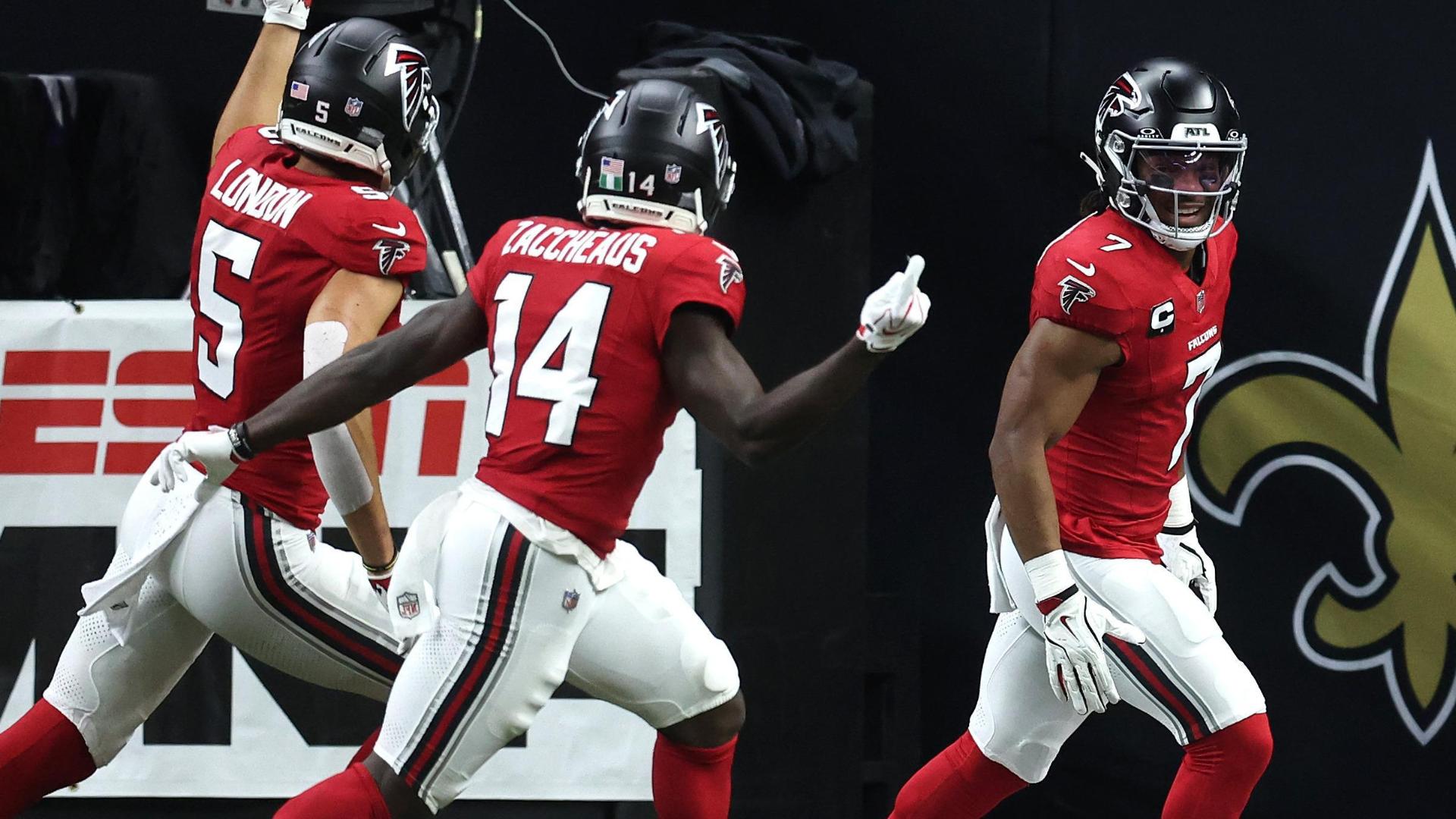 Falcons clobber Saints on the road