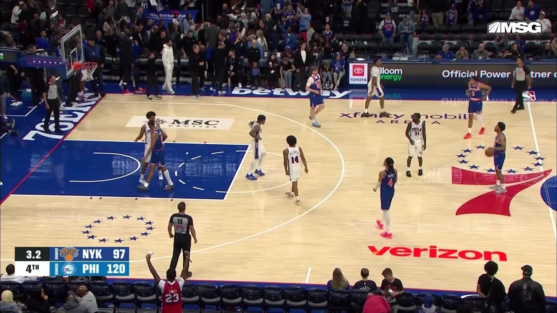 New York Knicks vs. Philadelphia 76ers: Game Highlights