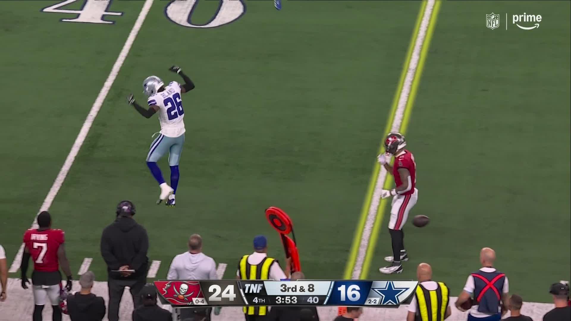 Bucky Irving and rookie QB Jalon Daniels help Bucs beat sloppy Cowboys 24-16 for 1st win of season