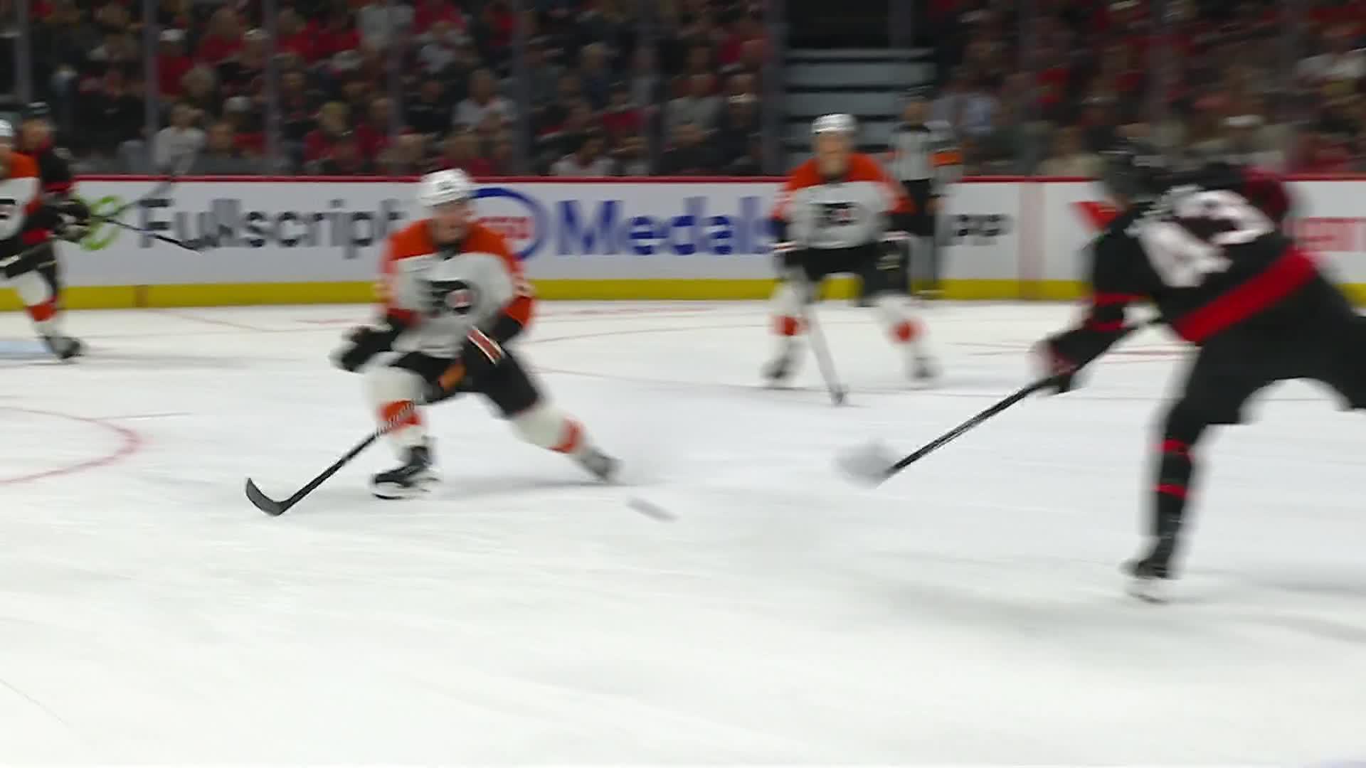 Philadelphia Flyers vs. Ottawa Senators: Game Highlights — Article image accompanying Yakemchuk breaks late tie in the Senators' 2-1 victory over the Flyers on WagerUp Sports News. Philadelphia Flyers vs. Ottawa Senators: Game Highlights — Article image accompanying Yakemchuk breaks late tie in the Senators' 2-1 victory over the Flyers on WagerUp Sports News.