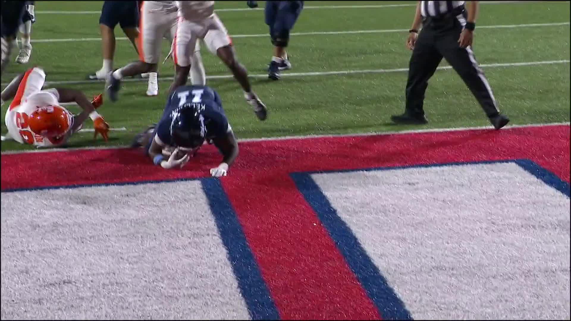 Deshawn Purdie, Ethan Vasko guide Liberty to a 35-3 romp over Sam Houston