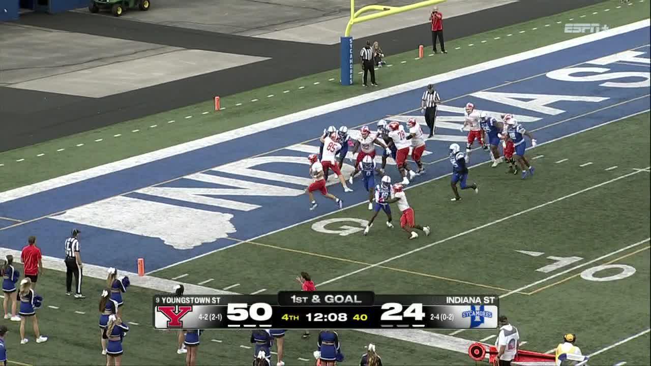 Beau Brungard tallies 5 TDs as Youngstown State cruises by Indiana State 57-24