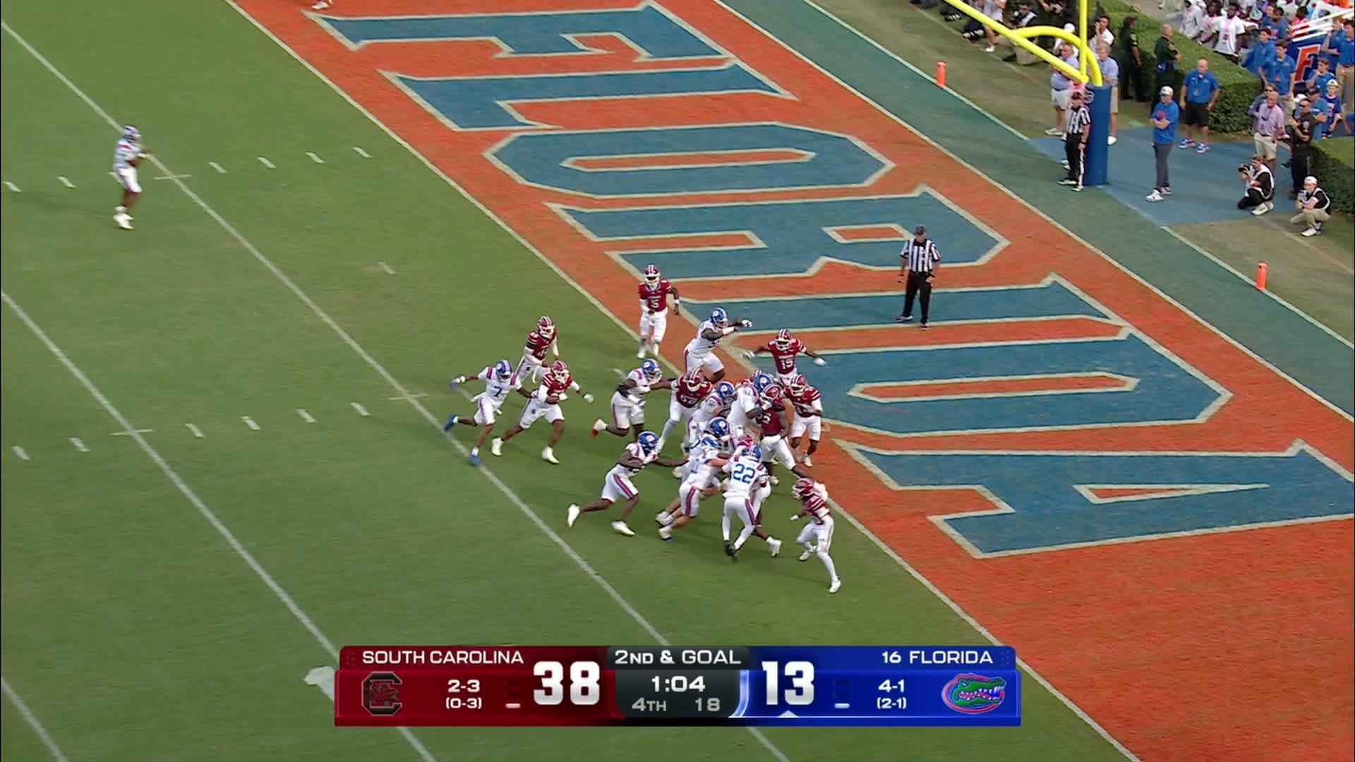 LaNorris Sellers shows up big, and South Carolina stuns No. 16 Florida 38-19 in the Swamp