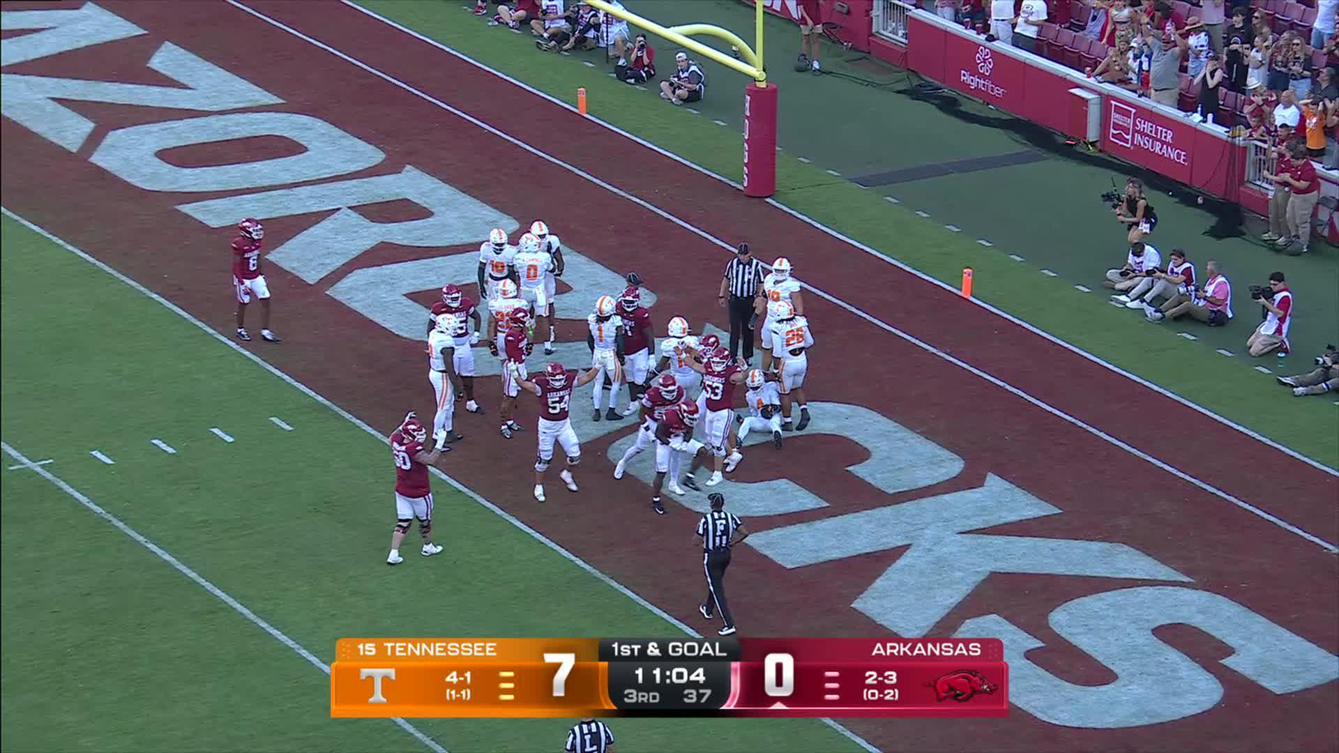 NCAA: Razorbacks vs Volunteers