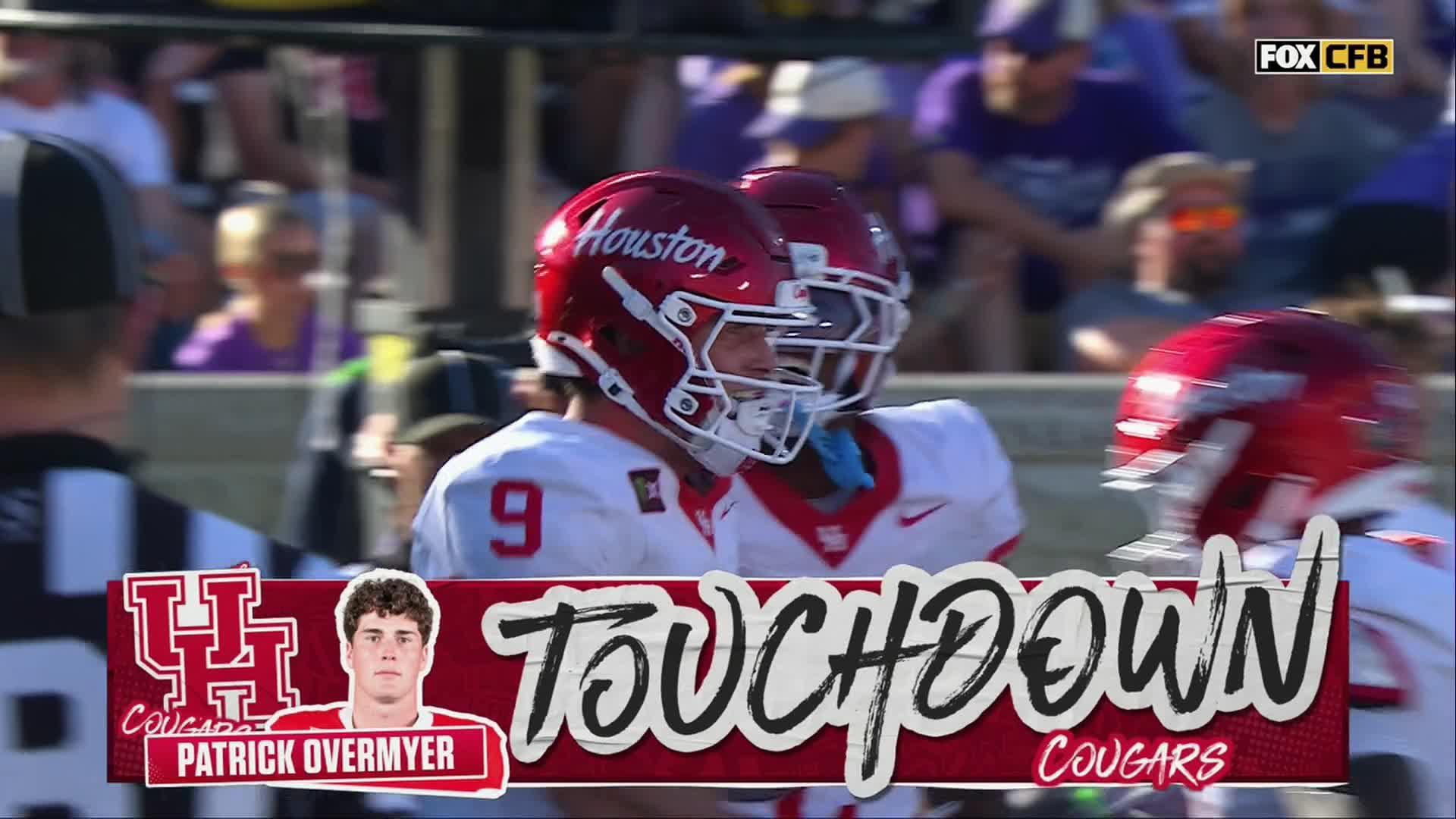 Weigman throws 4 TD passes to Overmyer in No. 22 Houston's 35-16 win over Kansas State