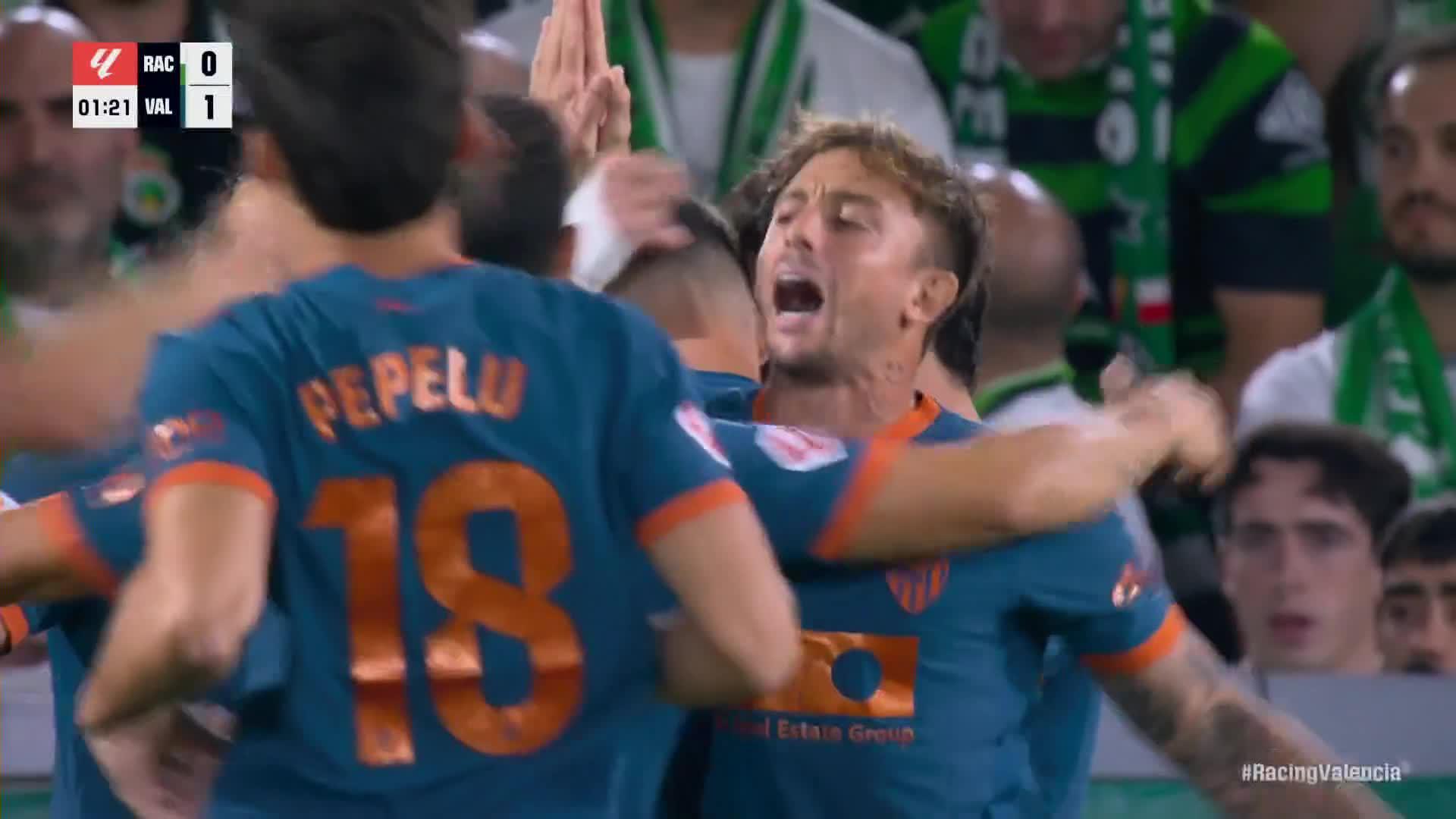 Racing Santander vs. Valencia - Game Highlights