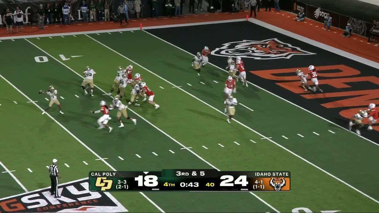 Anthony Grigsby Jr. scores 3 TDs and Cal Poly upsets Idaho State 25-24