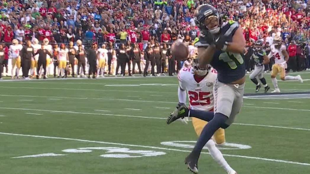 Brock Purdy leads 2 late scoring drives to deliver a 32-29 win for the 49ers over the Seahawks