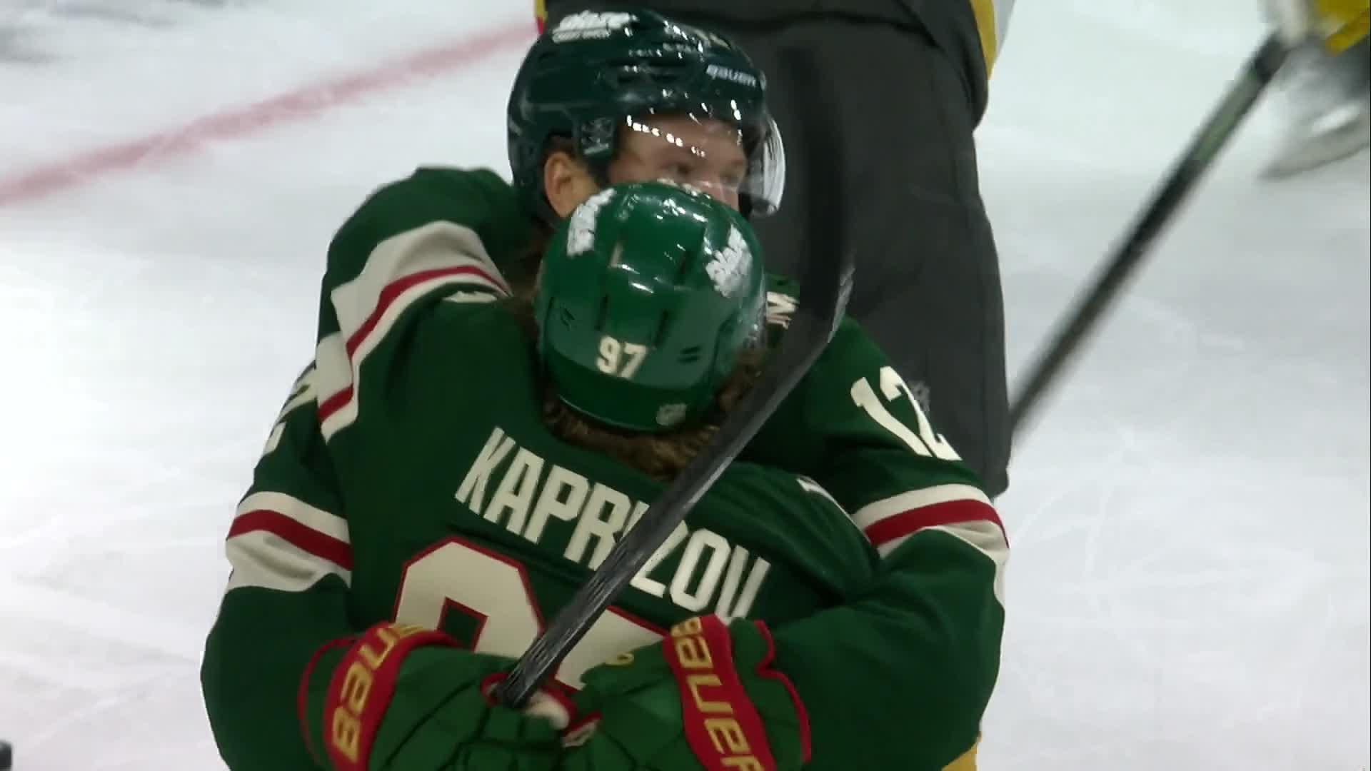 Danila Yurov lights the lamp for Wild — Article image accompanying Wild beat the Golden Knights 4-2 behind another stellar special teams performance on WagerUp Sports News.