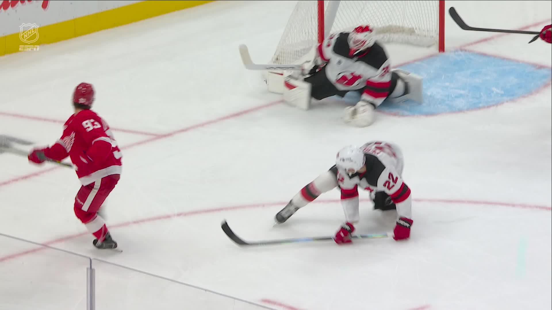 Alex DeBrincat ties it up with his second goal of the game — Article image accompanying Sources: Alex DeBrincat, Red Wings close in on 7-year extension on WagerUp Sports News.