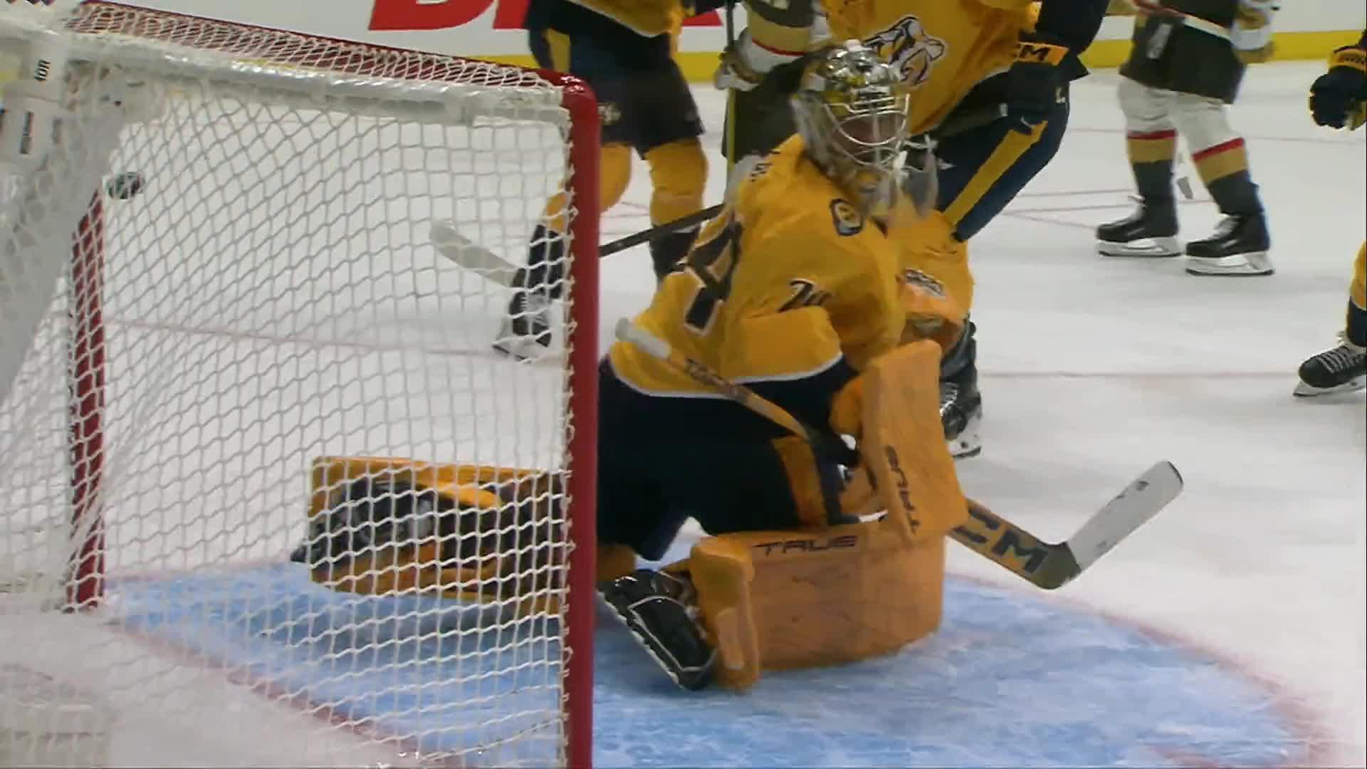 Vegas Golden Knights vs. Nashville Predators: Game Highlights — Article image accompanying William Karlsson has go-ahead goal and Golden Knights beat Predators 5-2 for 3-1 road record on WagerUp Sports News.