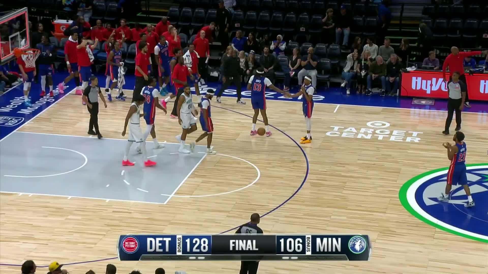 Detroit Pistons vs. Minnesota Timberwolves: Game Highlights