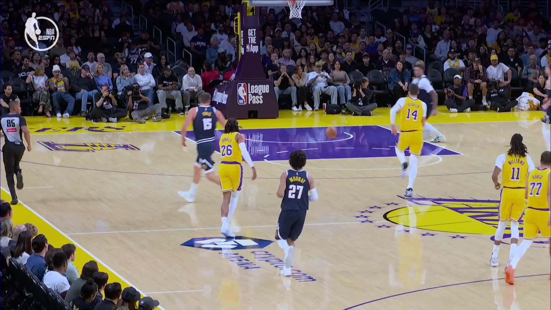 Denver Nuggets vs. Los Angeles Lakers: Game Highlights