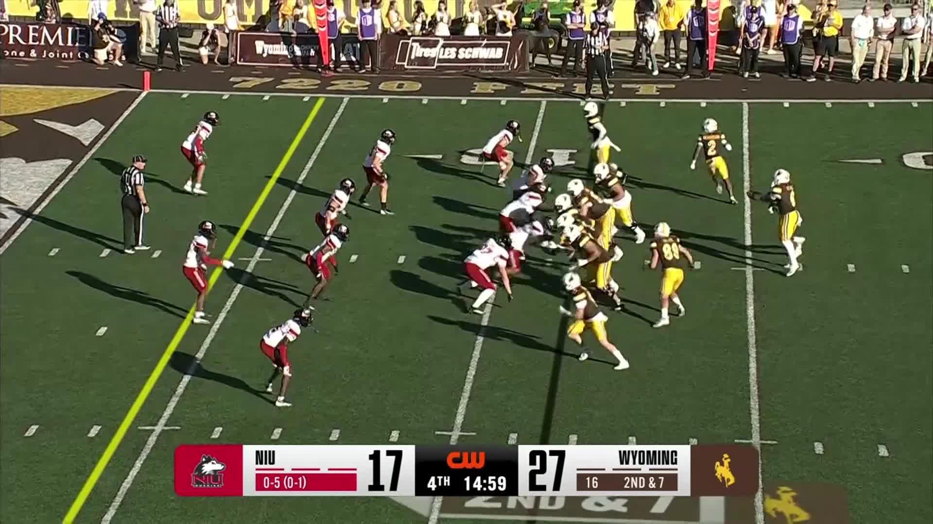 Tyler Hughes totals 379 yards on offense and Wyoming dumps Northern Illinois 41-23