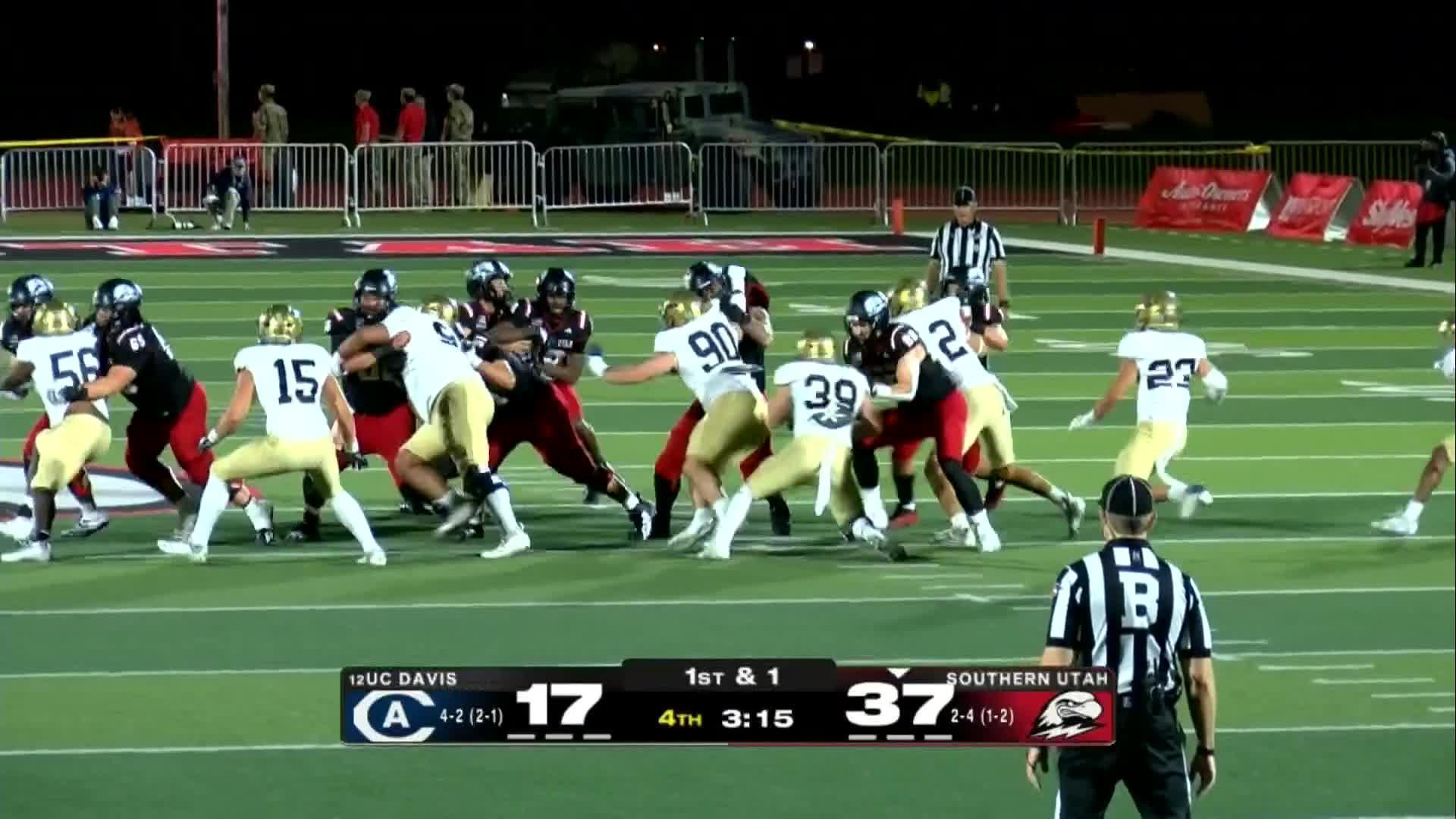 Burns, Chalk leave marks in Southern Utah's 38-17 win over UC Davis