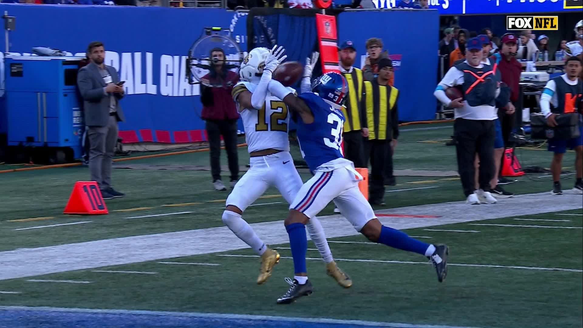 Tyler Shough and Saints score 34 consecutive points, hold on to beat Giants 34-27 and end skid