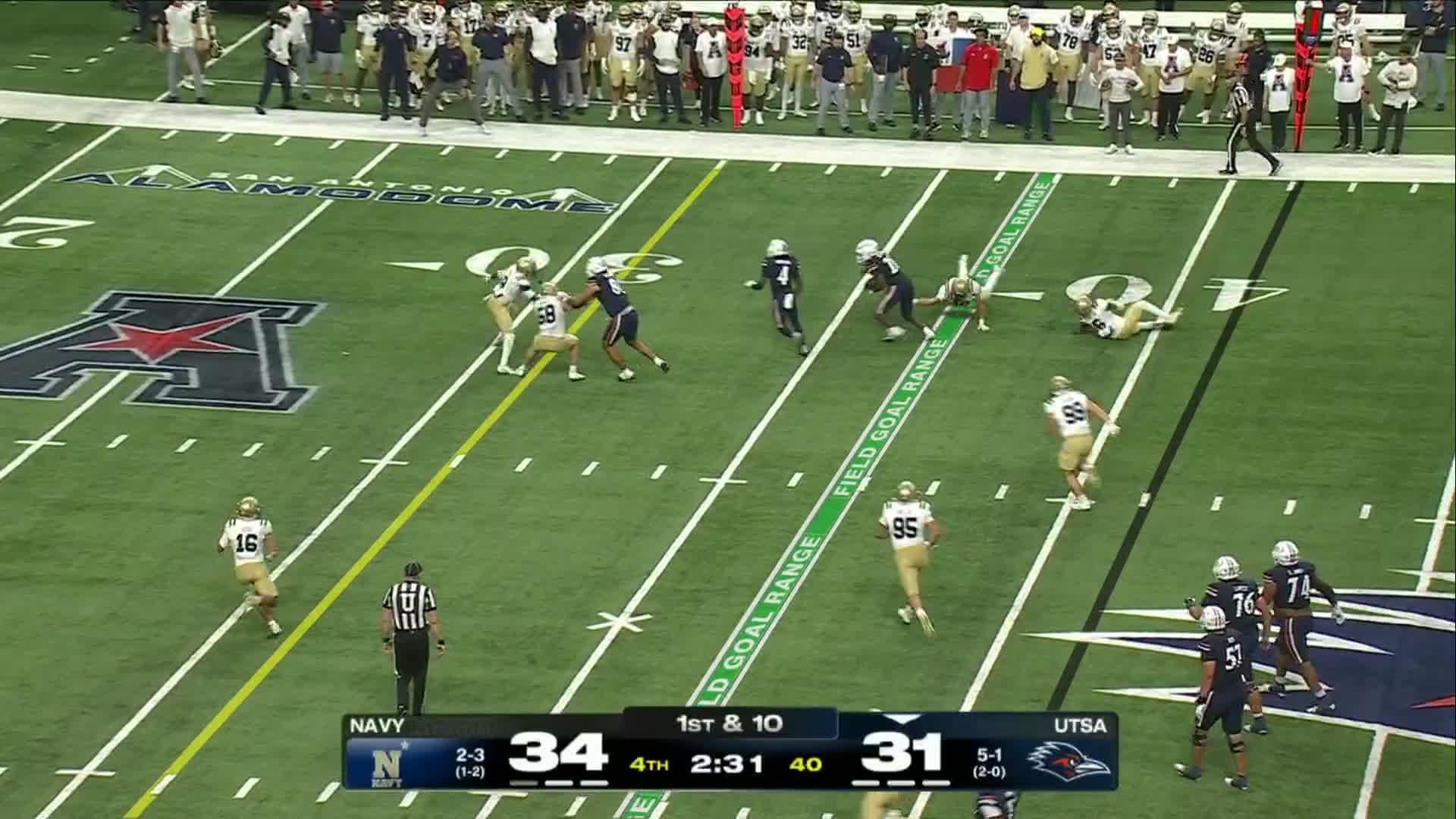 Navy Midshipmen vs. UTSA Roadrunners: Full Highlights