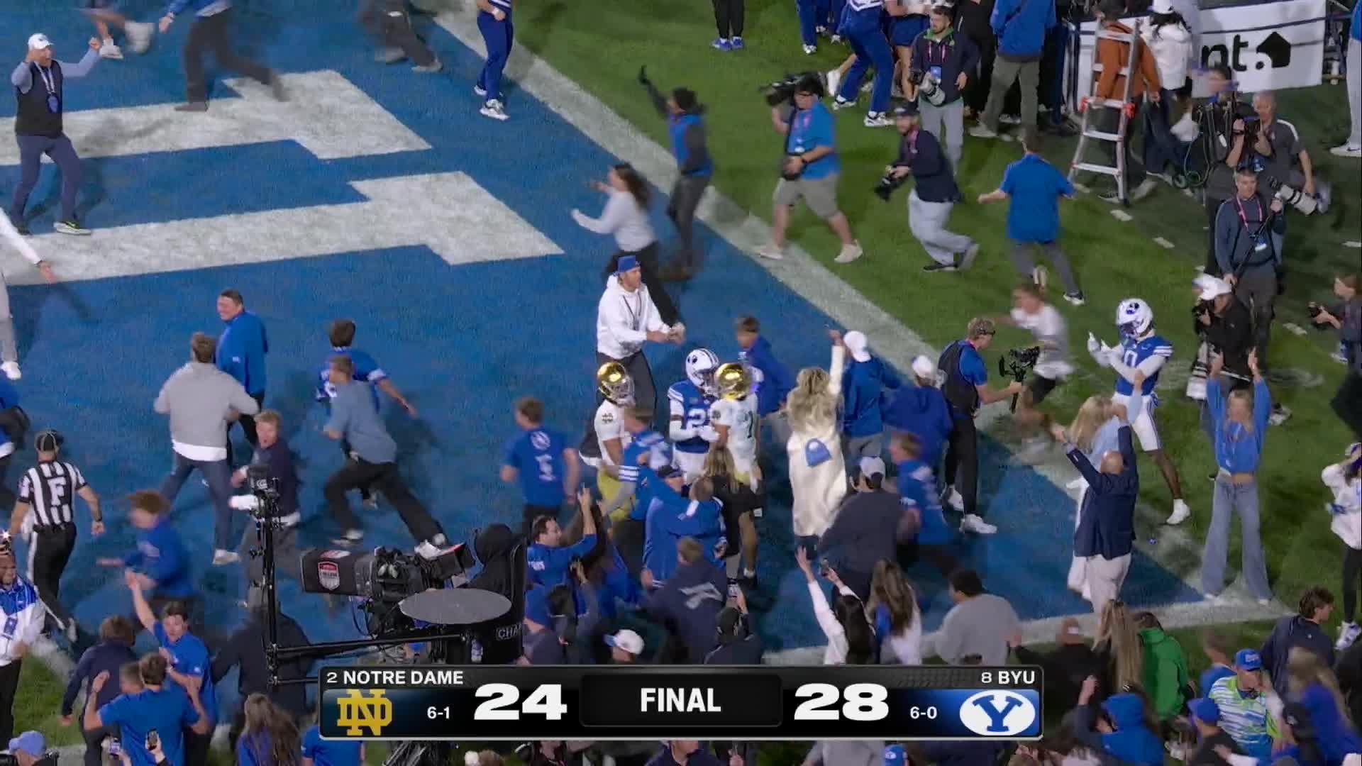 BYU holds on, takes down Notre Dame in a thriller