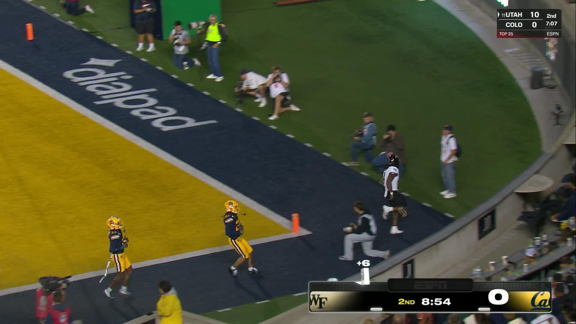 Gio Lopez throws 4 TD passes to lead No. 21 Wake Forest past California 41-7