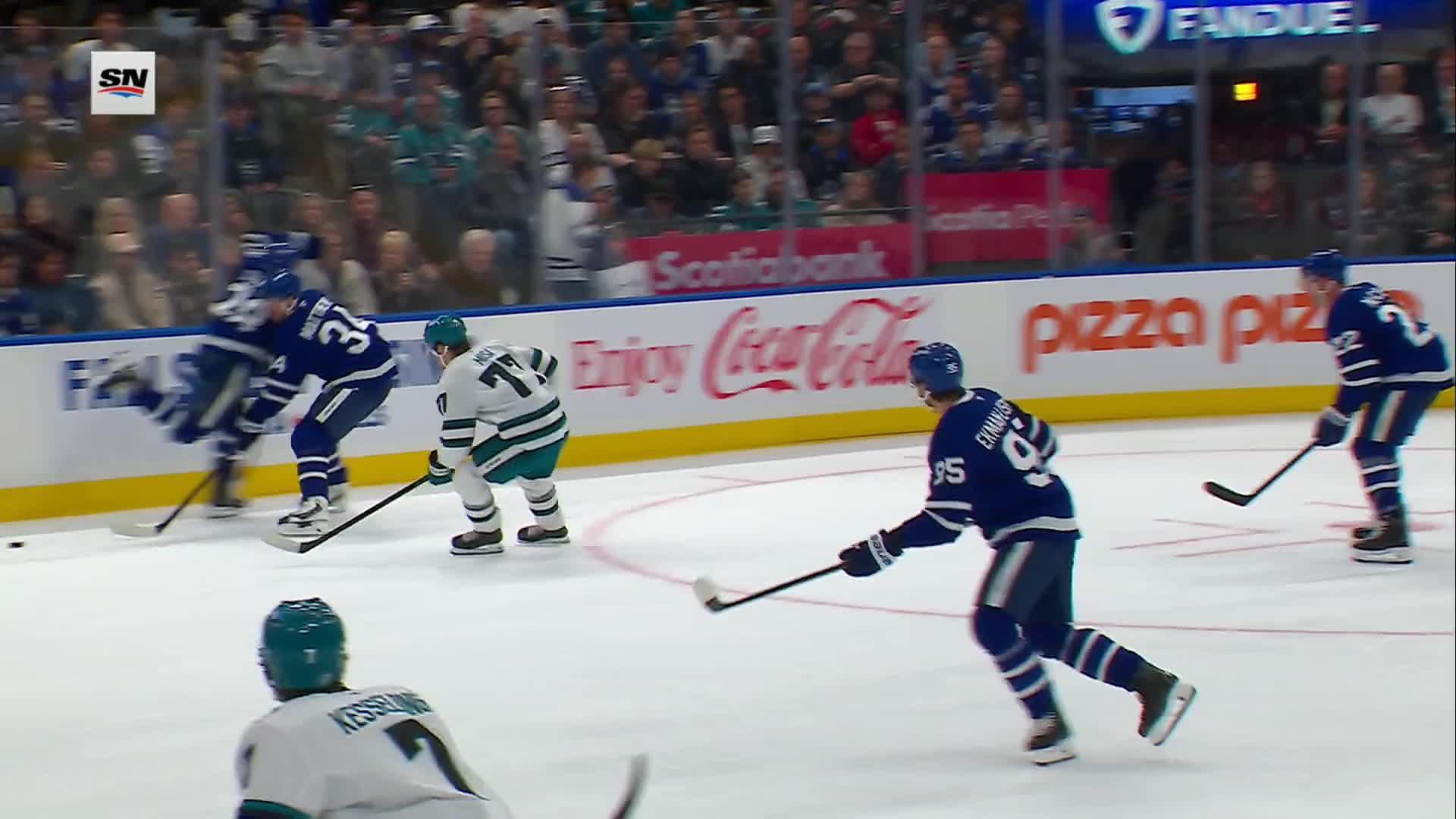 San Jose Sharks vs. Toronto Maple Leafs: Game Highlights — Article image accompanying Gavin McKenna scores and the Maple Leafs end a 3-game slide with 3-1 win over the Sharks on WagerUp Sports News. San Jose Sharks vs. Toronto Maple Leafs: Game Highlights — Article image accompanying Gavin McKenna scores and the Maple Leafs end a 3-game slide with 3-1 win over the Sharks on WagerUp Sports News.