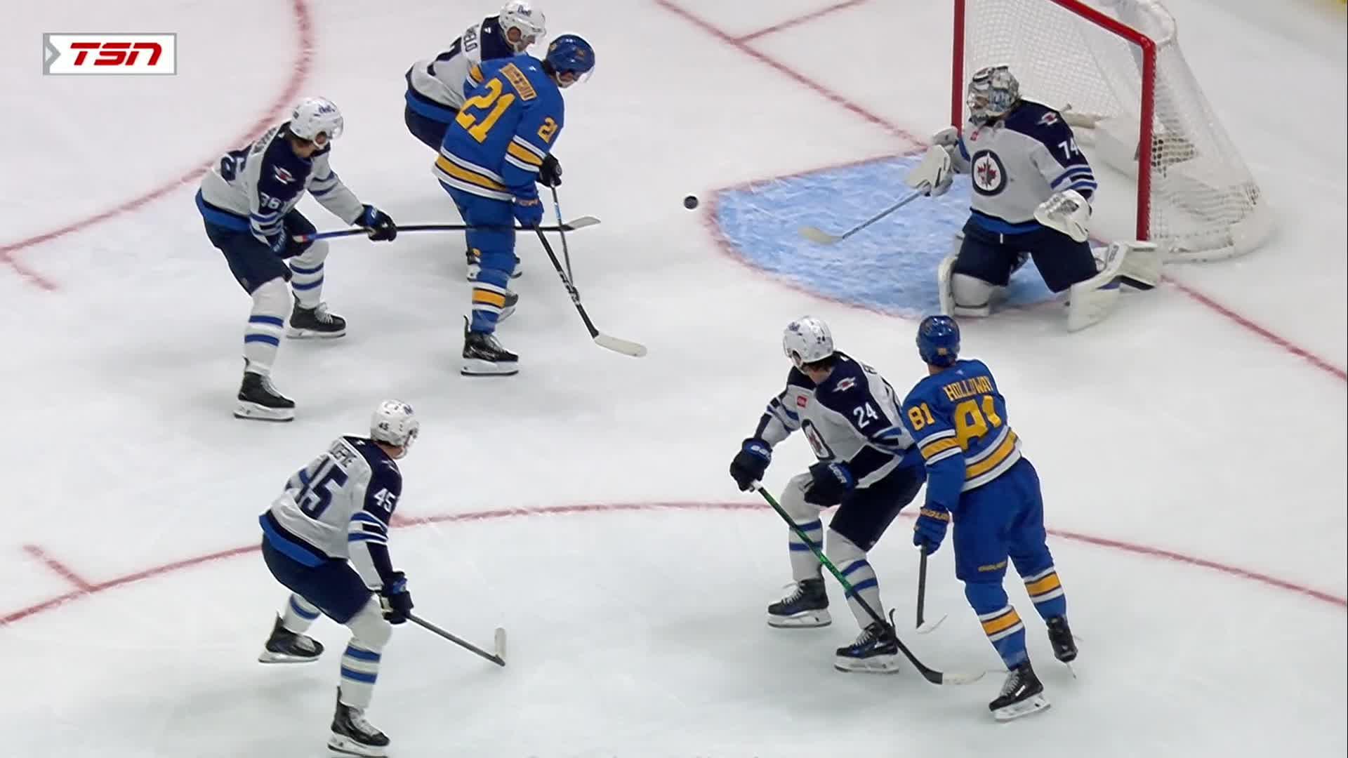 Winnipeg Jets vs. St. Louis Blues: Game Highlights — Article image accompanying Broberg breaks tie on 3rd-period power play, Blues top Jets 2-1 on WagerUp Sports News. Winnipeg Jets vs. St. Louis Blues: Game Highlights — Article image accompanying Broberg breaks tie on 3rd-period power play, Blues top Jets 2-1 on WagerUp Sports News.