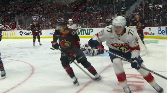 Linus Ullmark robs Panthers with save - ESPN Video