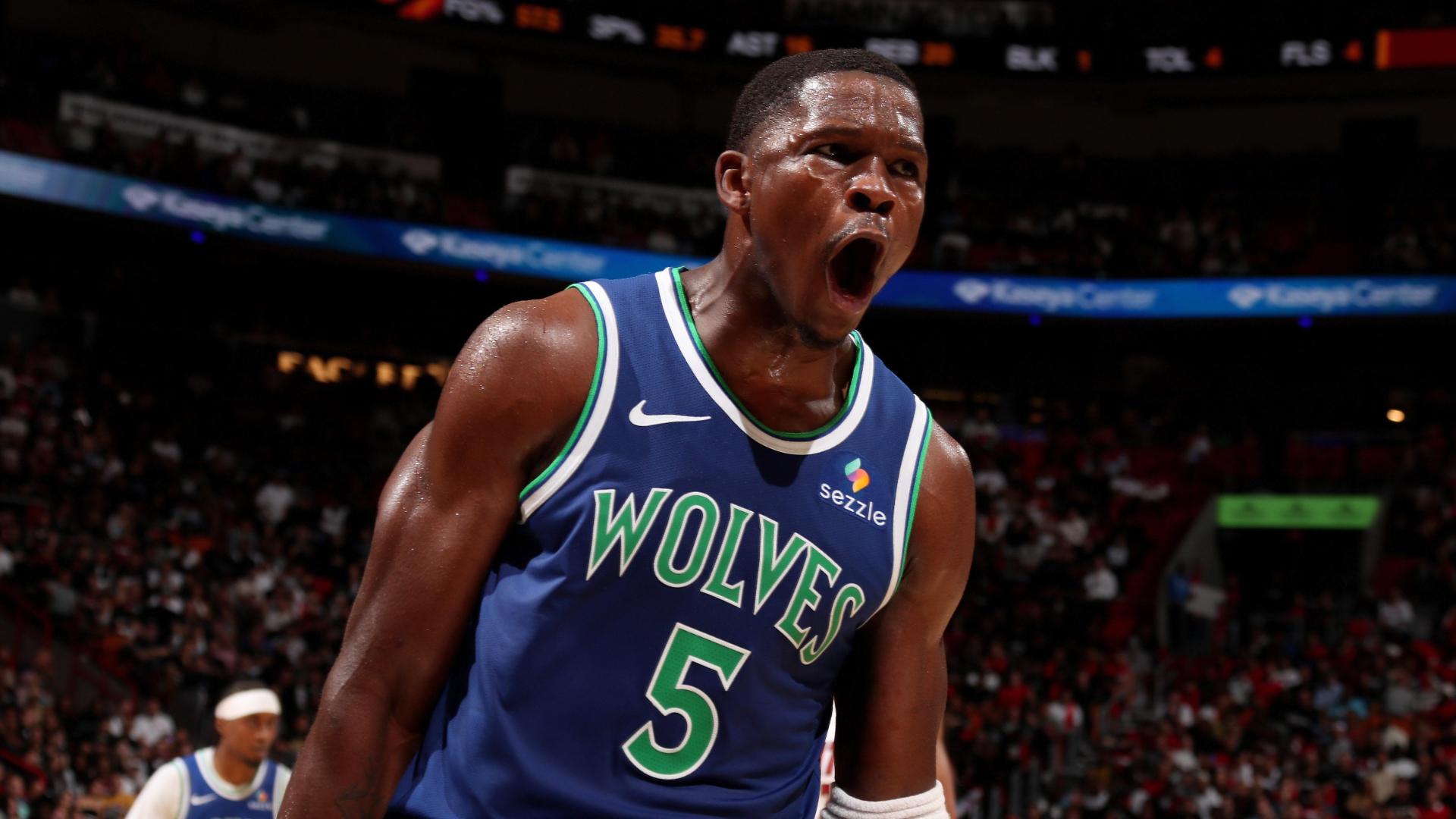 Edwards, Ball shine as new-look Wolves down Heat