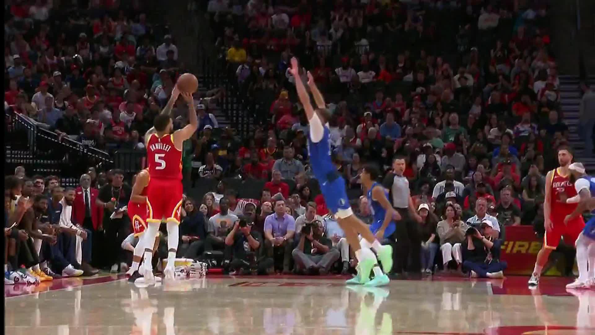 Durant and Smith each score 30 points to power the Rockets past the Mavericks 128-110 in the opener
