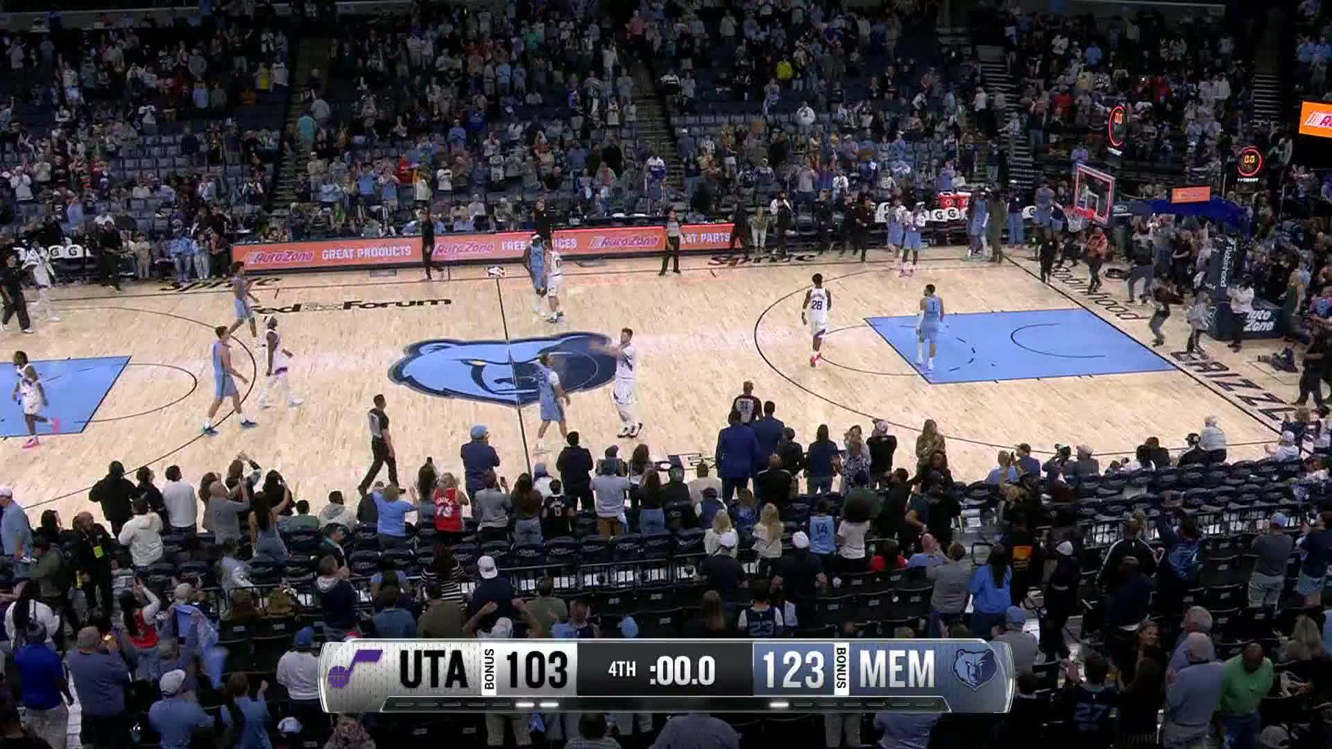 Ty Jerome' s career-high 45 points leads Grizzlies to a 123-103 victory over Jazz