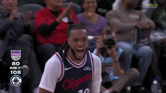 Baba Miller throws down powerful slam dunk vs. Sacramento Kings - ESPN ...