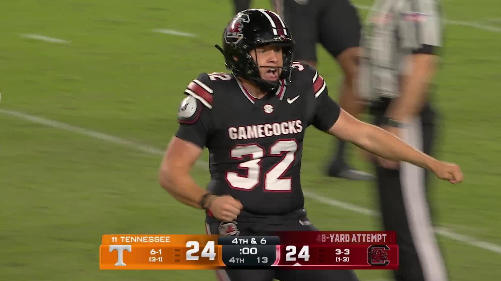 LaNorris Sellers has three TDs and South Carolina rallies to beat No. 11 Tennessee 27-24