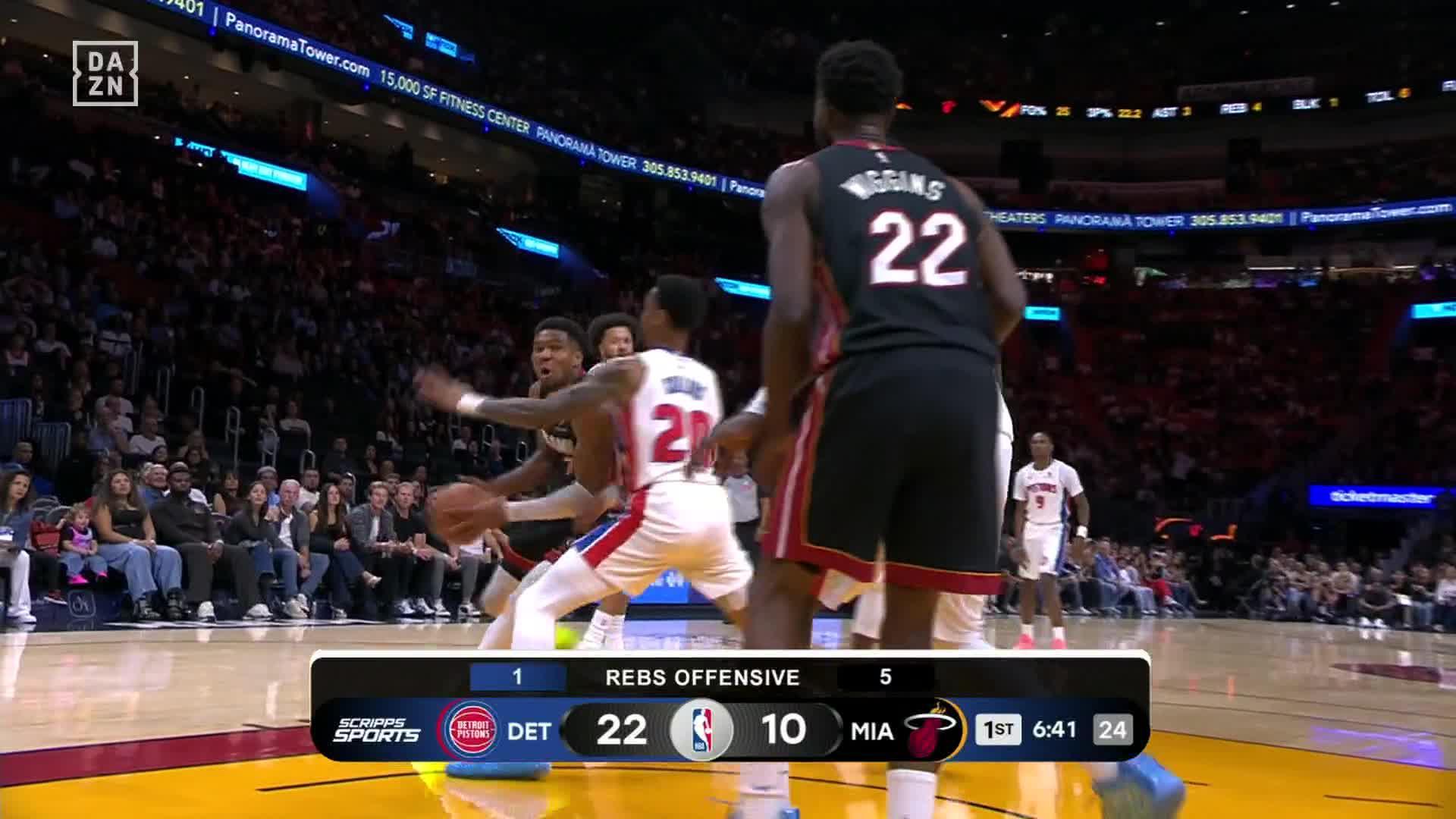 Pistons roll past Heat 128-111, adding to Miami's season-opening woes on defensive end