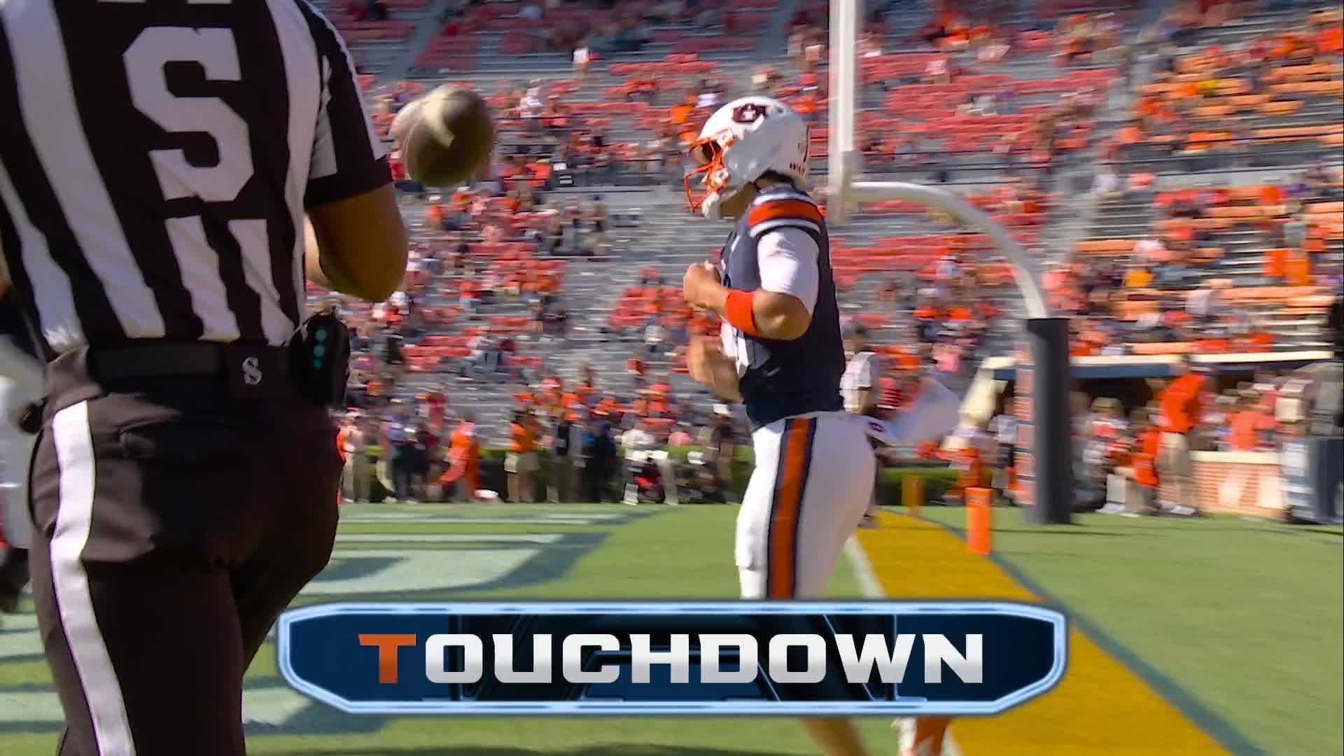 Sam Leavitt accounts for 4 TDs as No. 18 LSU handles Auburn 38-17 on the Plains