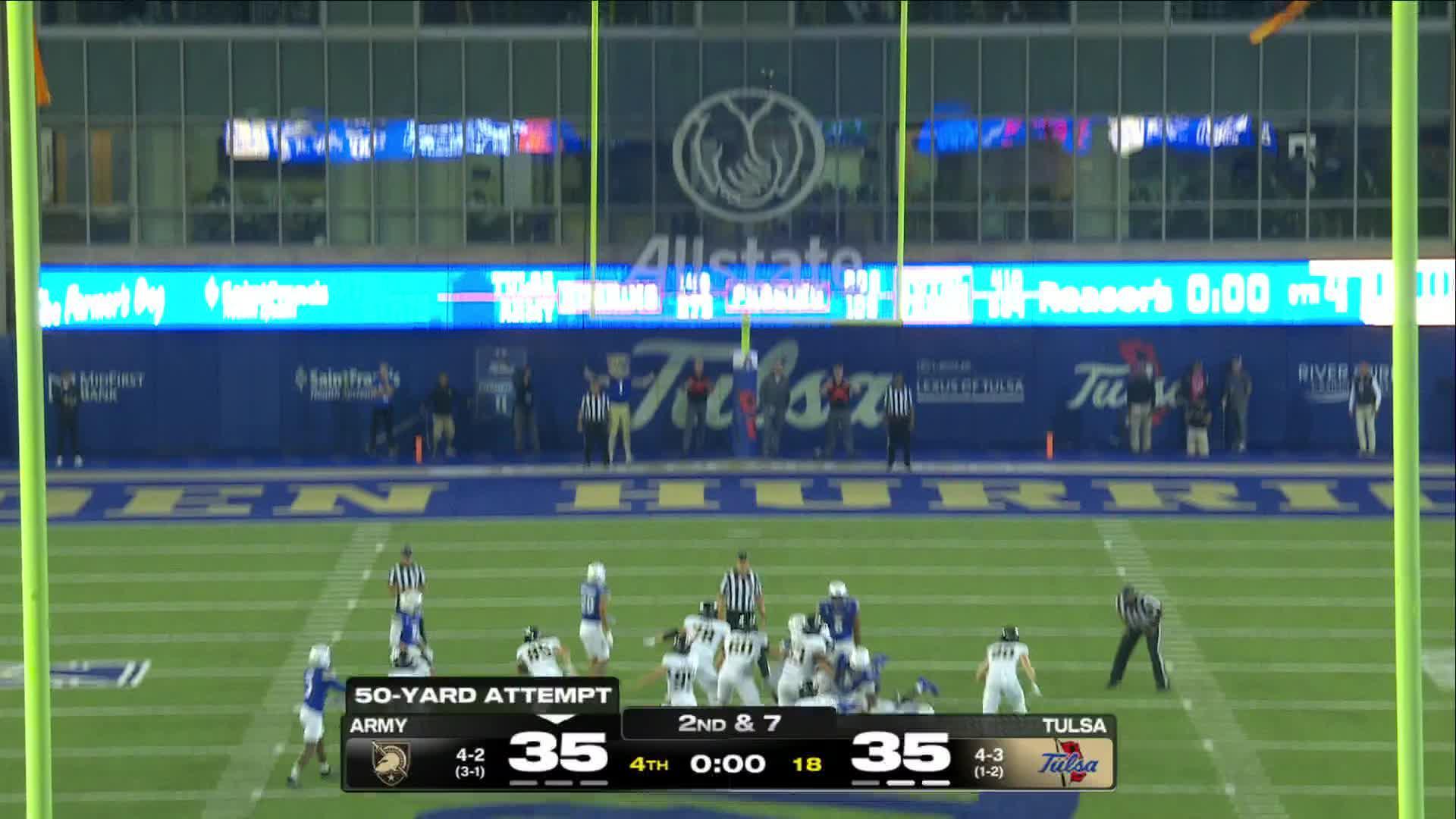 Army Black Knights vs. Tulsa Golden Hurricane: Full Highlights
