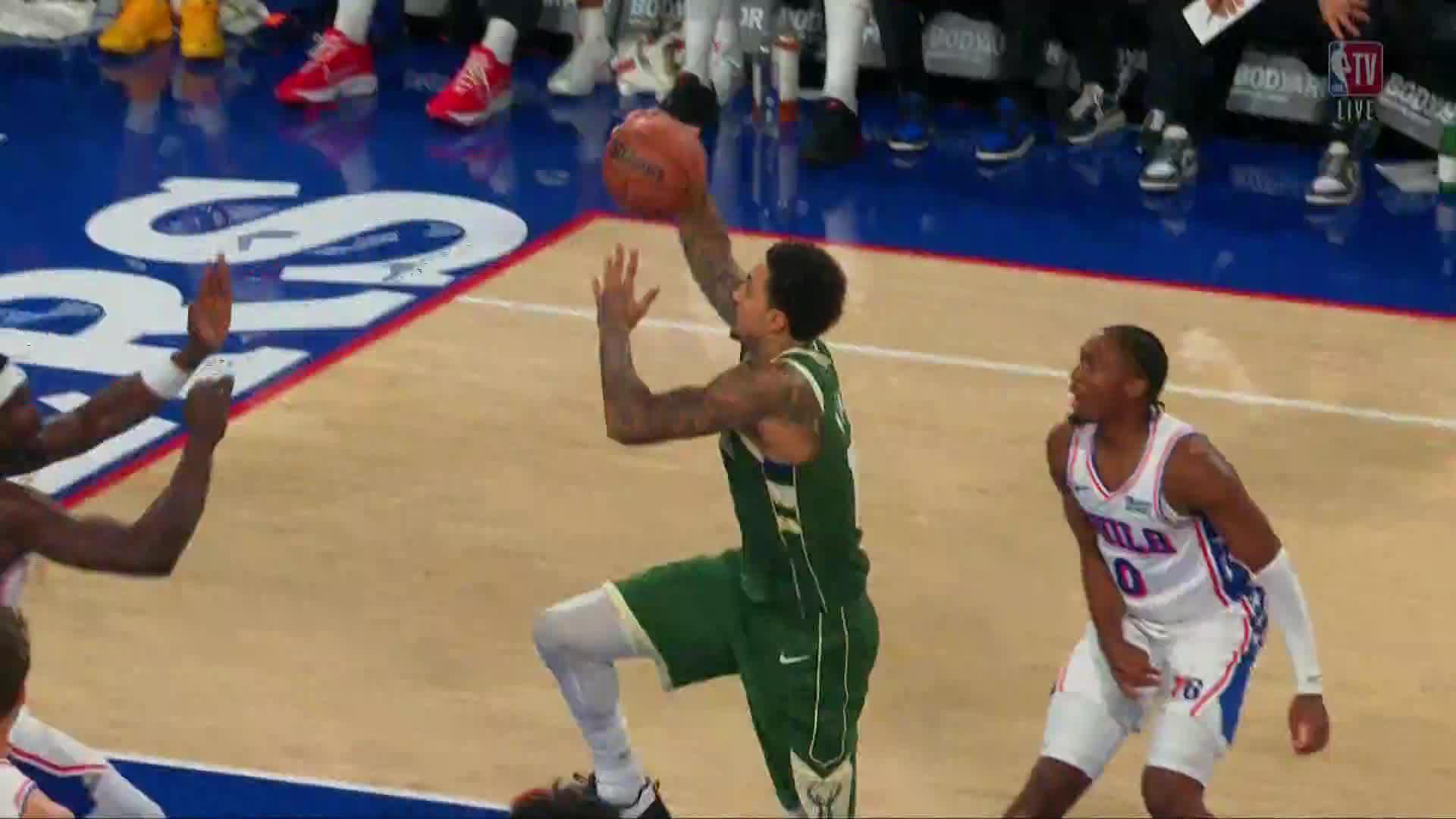 Embiid posts triple-double with LeBron out to keep 76ers perfect in 127-116 win over Bucks