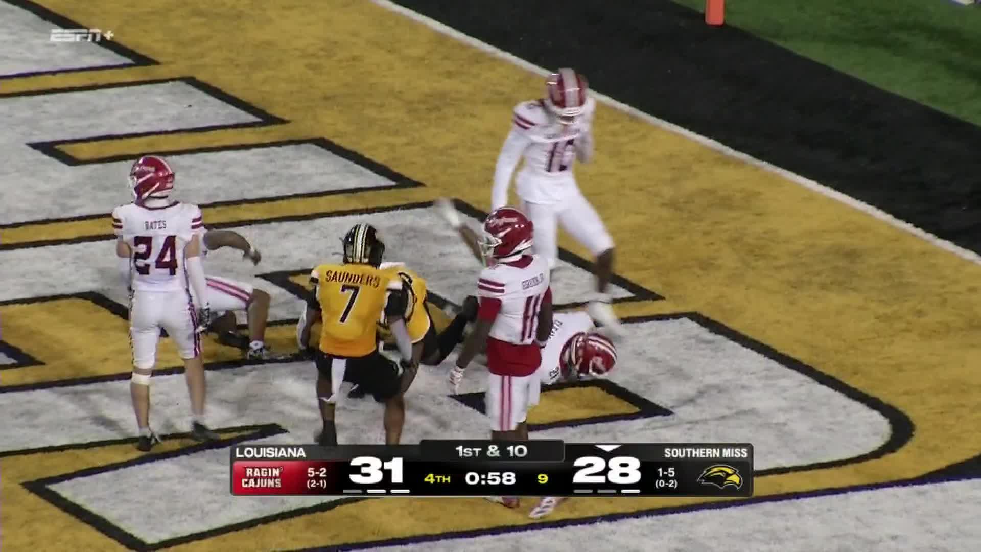 Louisiana Ragin' Cajuns vs. Southern Miss Golden Eagles: Full Highlights
