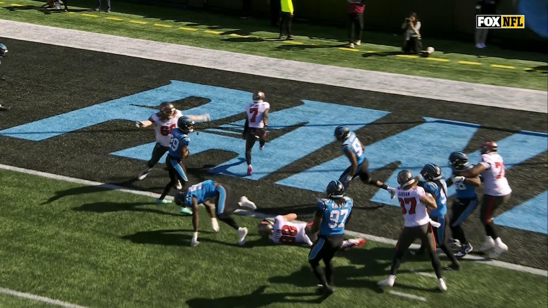 Bucky Irving runs for 2 TDs and Bucs force 4 turnovers in 43-13 rout of Panthers
