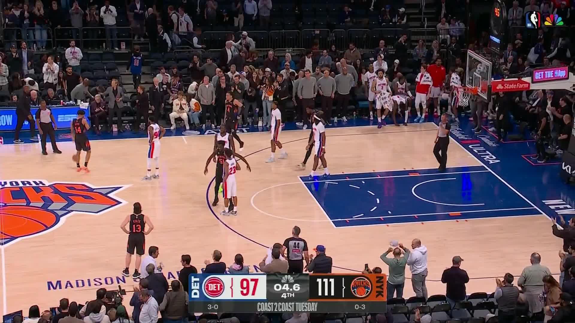 Detroit Pistons vs. New York Knicks: Game Highlights