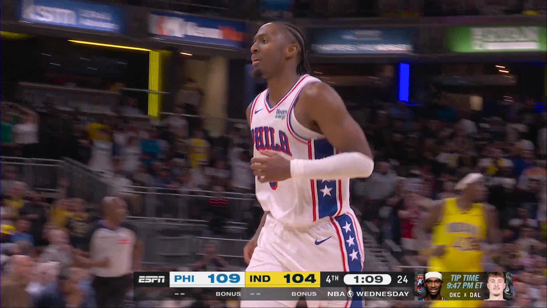 Tyrese Maxey, 76ers take down Pacers in thriller