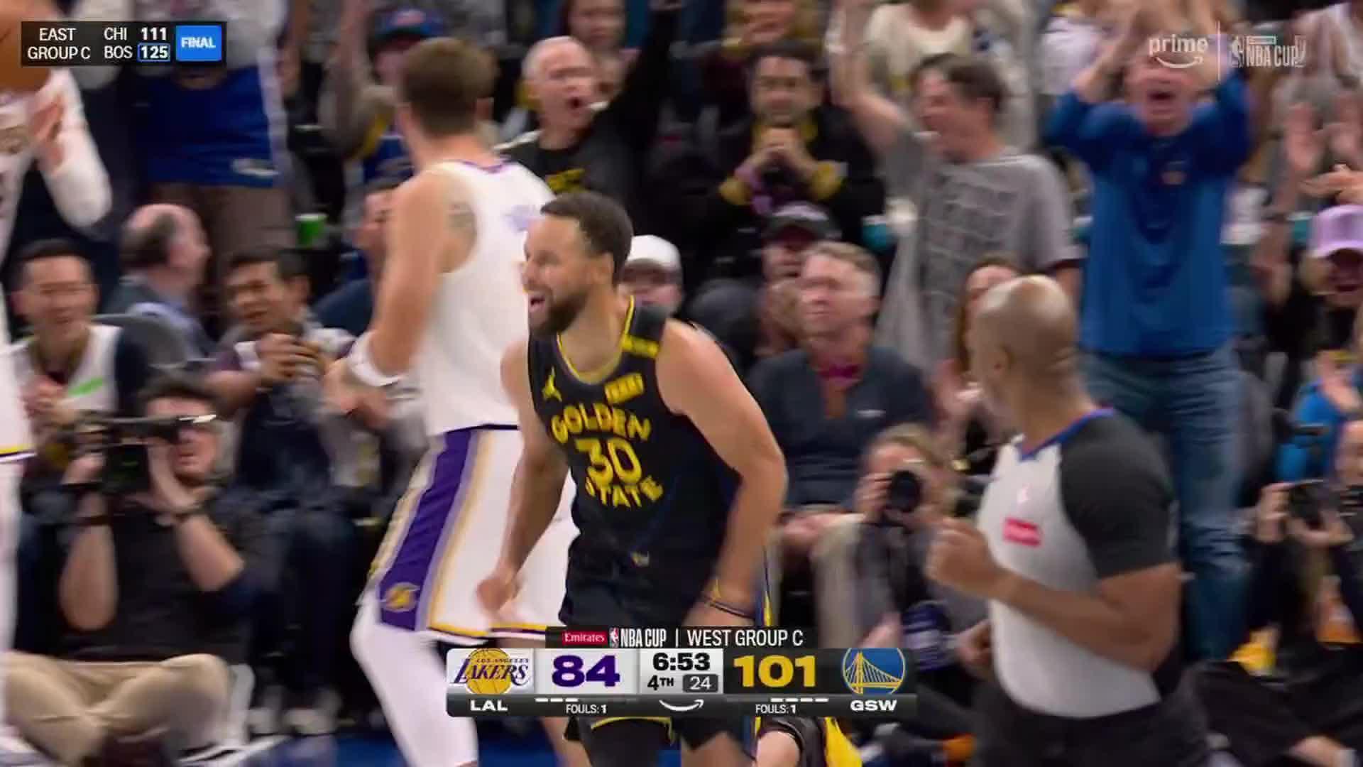 Stephen Curry scores 31 points and outduels Luka Doncic as Warriors come back to beat Lakers 112-95